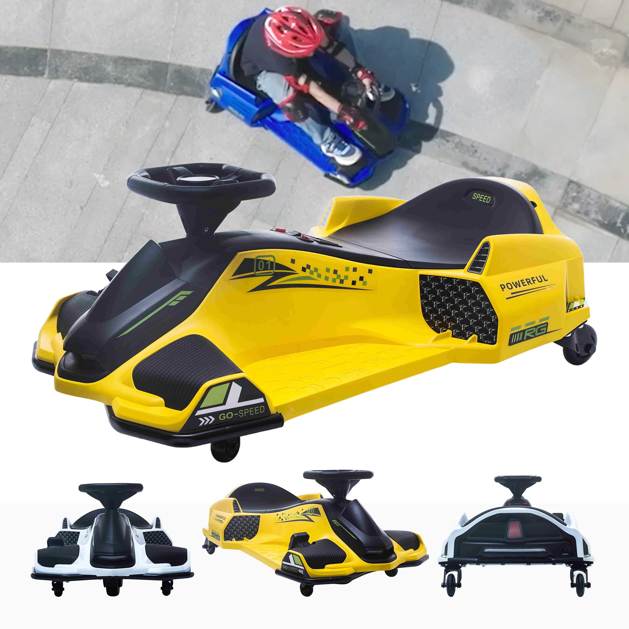 24v VoltRacer™ Drift Kart With Brushless Motor