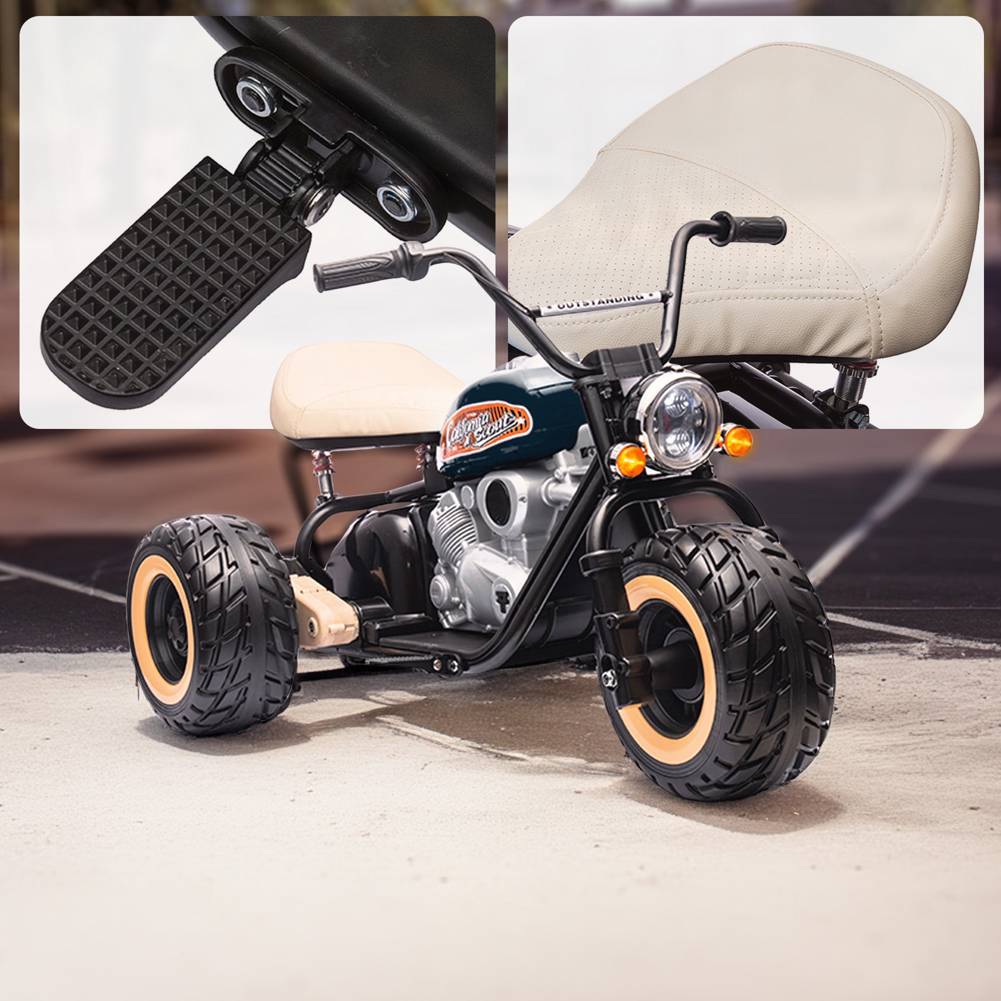 24V ElectroChopper Junior Electric Harley-Inspired Motorbike