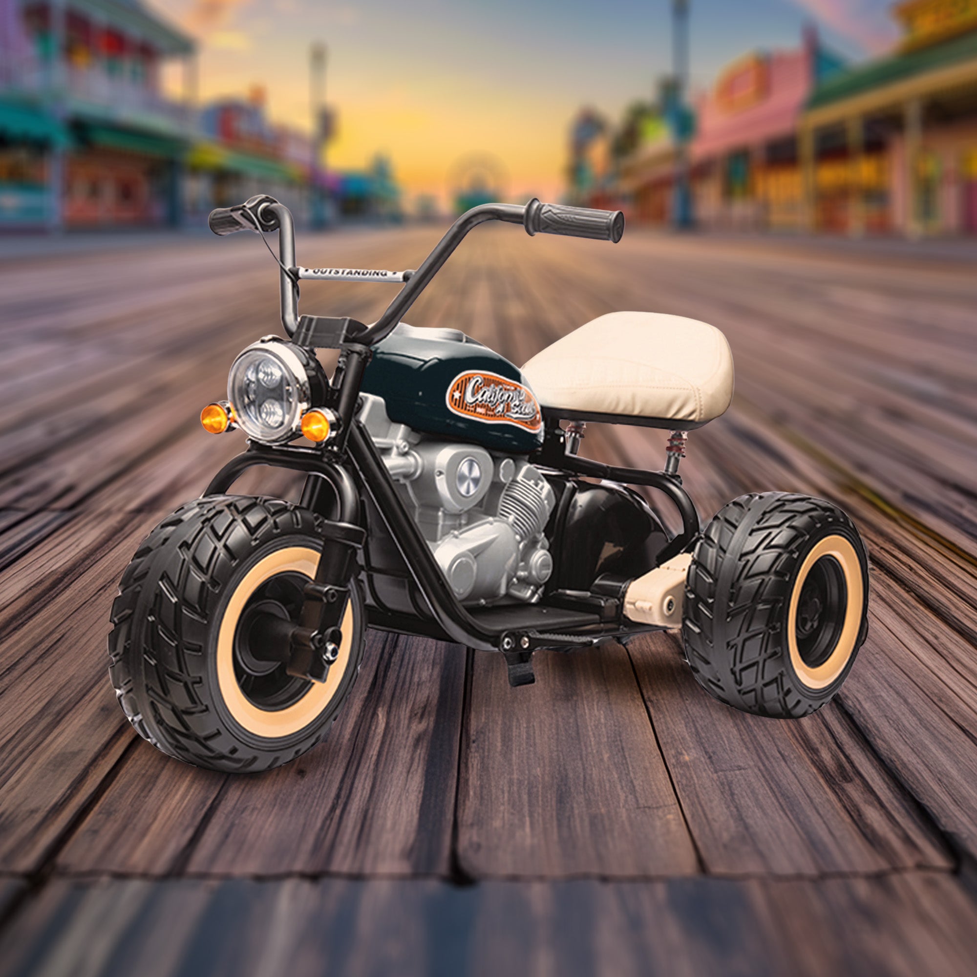 24V ElectroChopper Junior Electric Harley-Inspired Motorbike