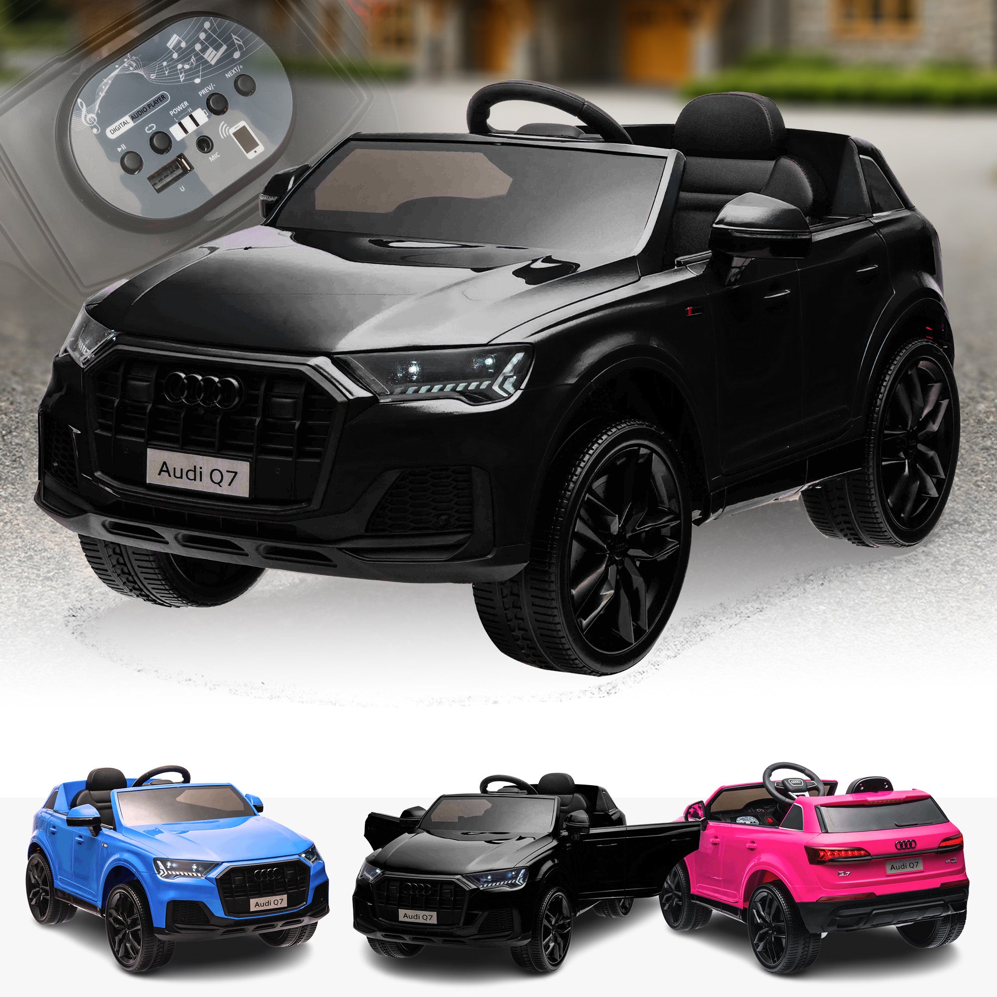 Lizenziertes 12-V-Kinderauto Audi Q7
