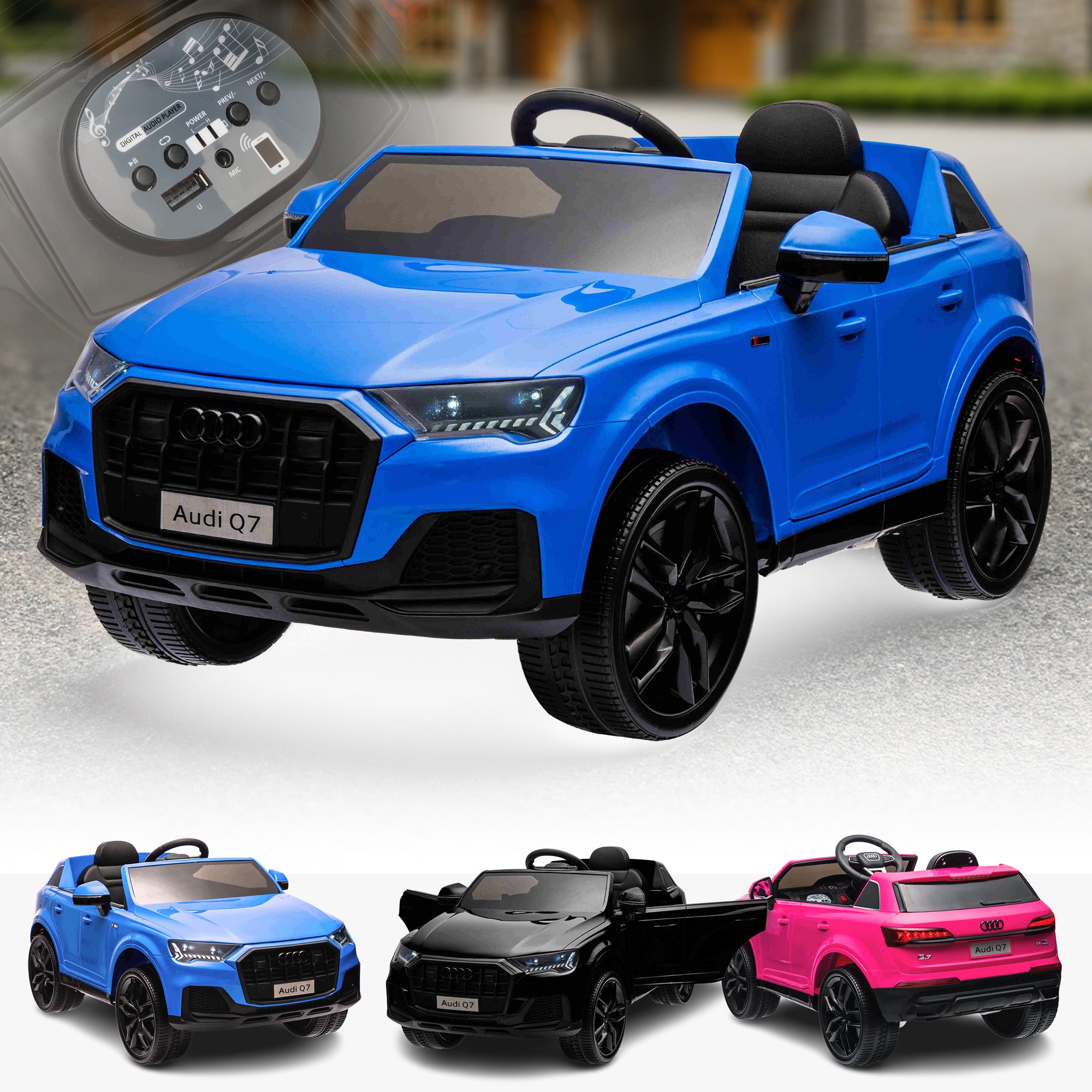 Lizenziertes 12-V-Kinderauto Audi Q7
