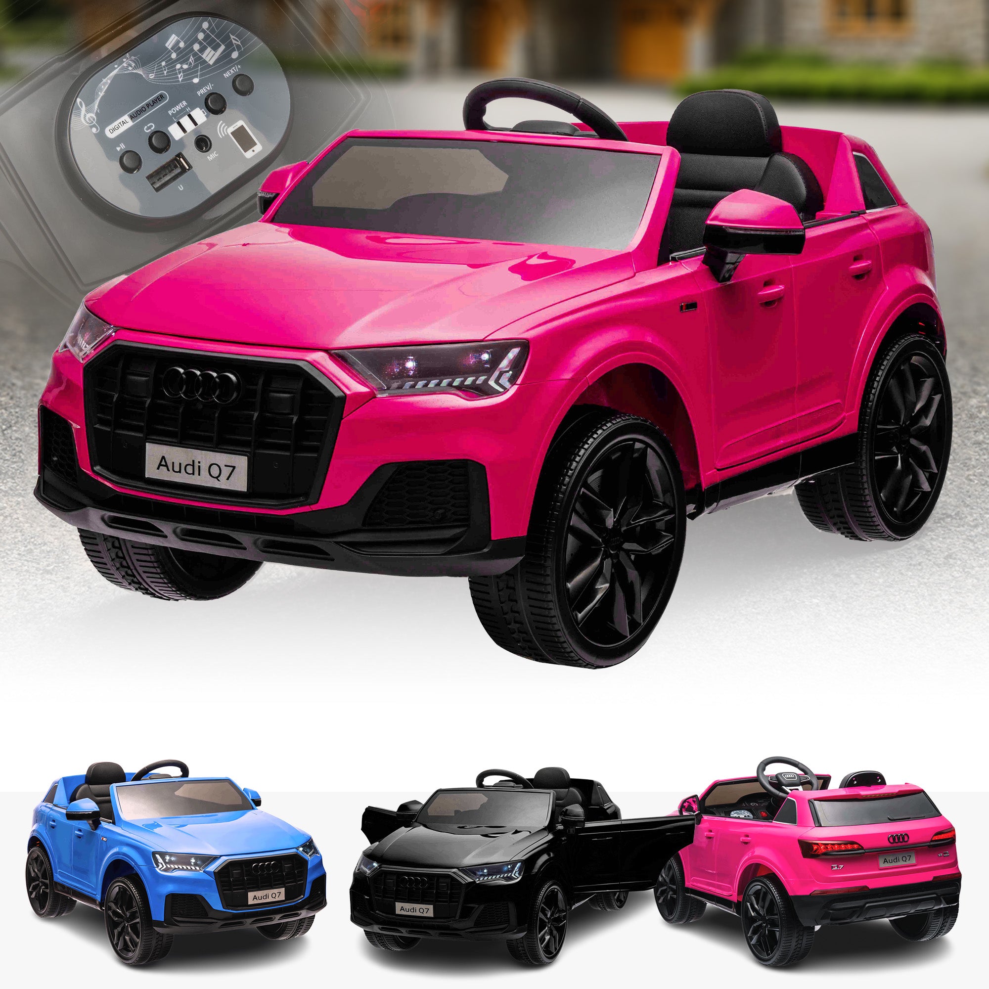 Lizenziertes 12-V-Kinderauto Audi Q7