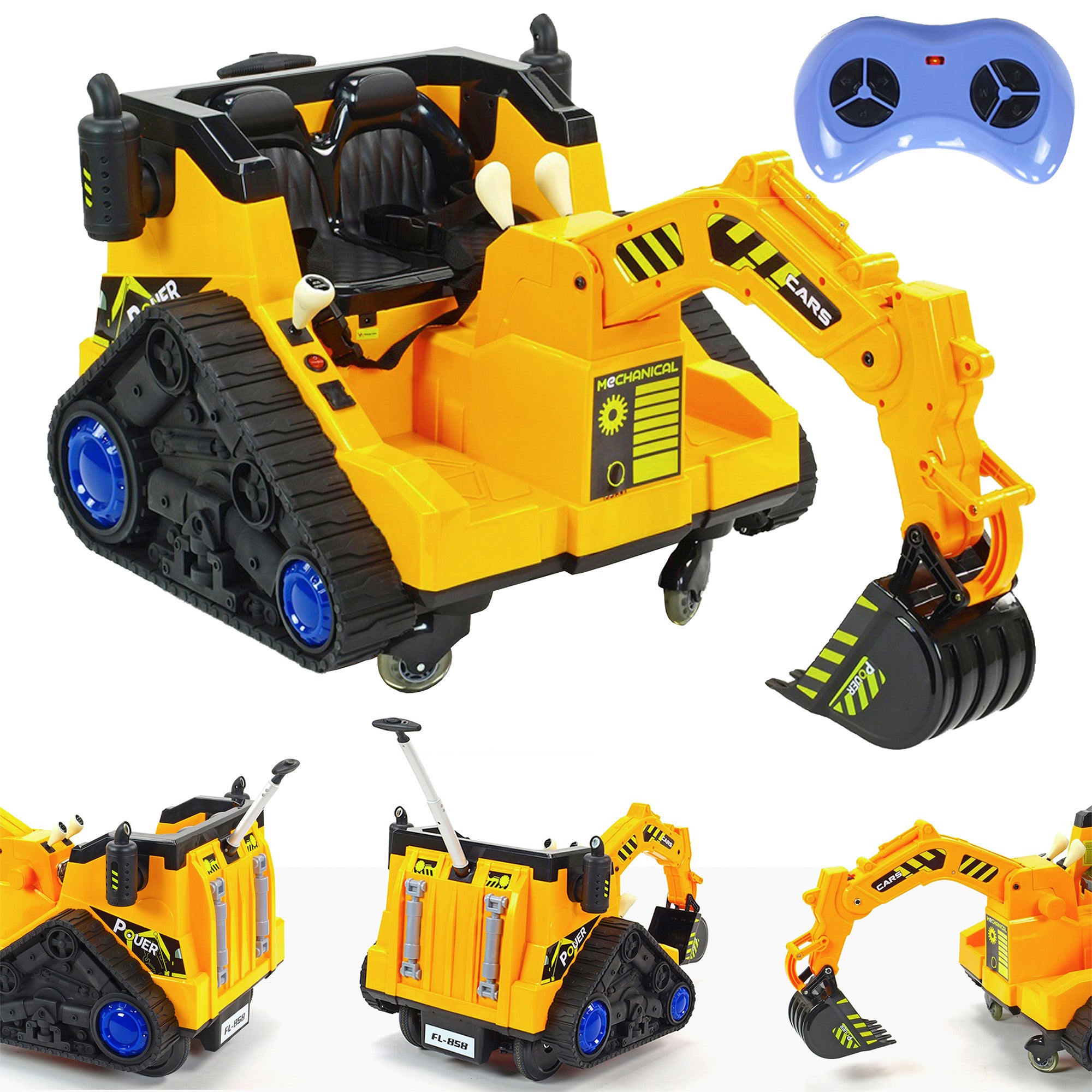 Battery operated ride on digger online