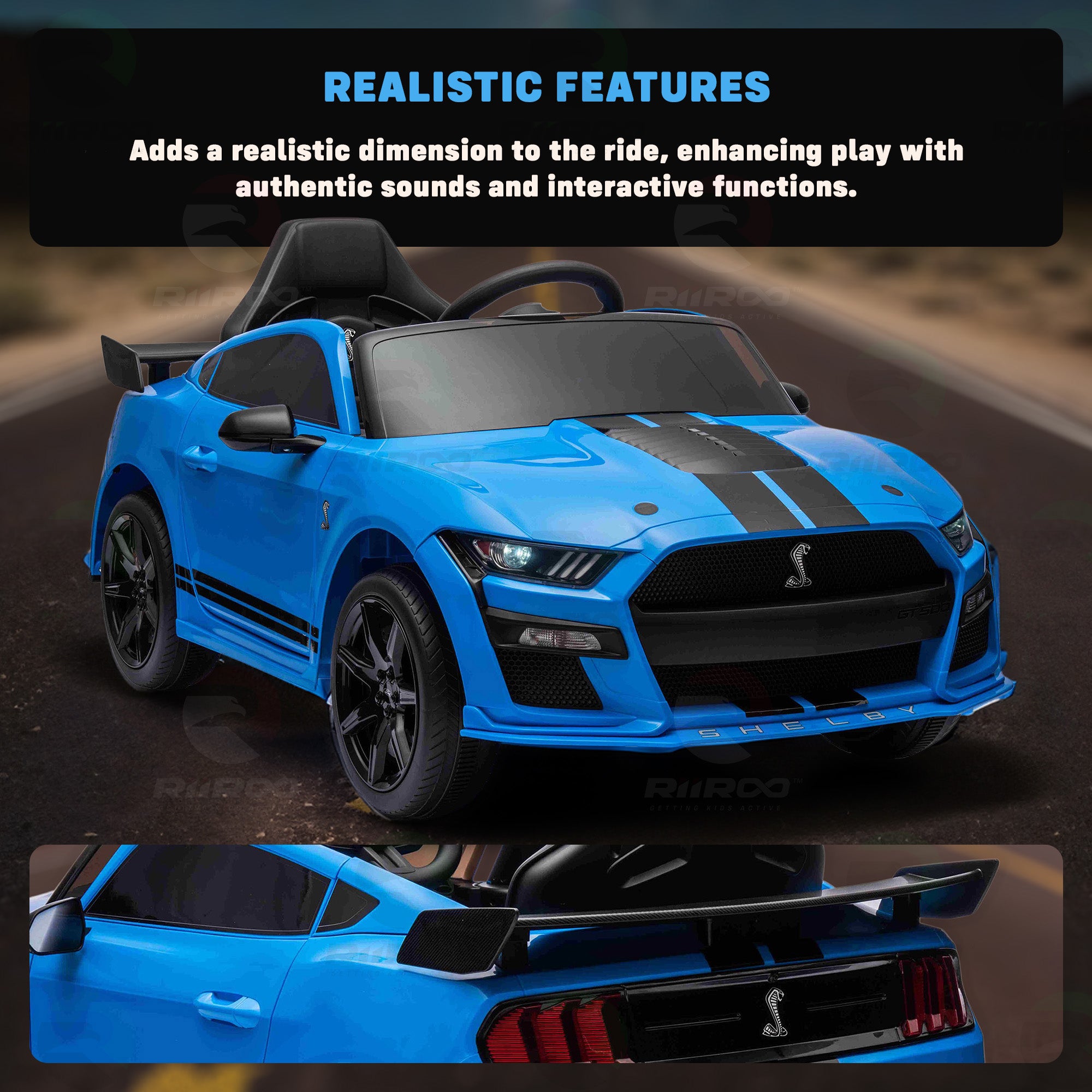 FORD Mustang GT500 Shelby Cobra 12V - Licensed