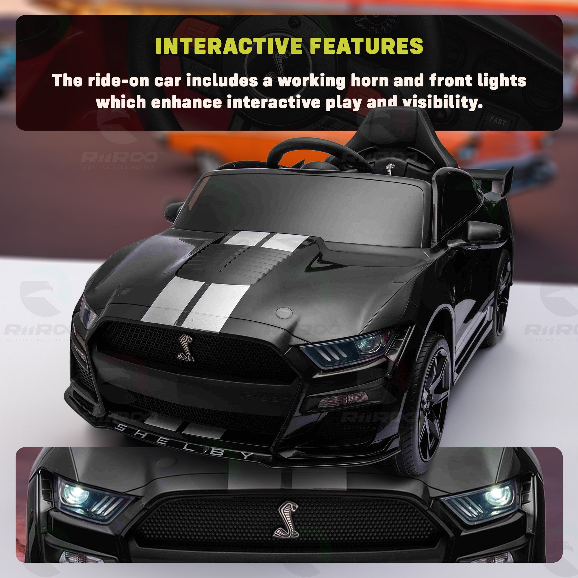 FORD Mustang GT500 Shelby Cobra 12V - Licensed