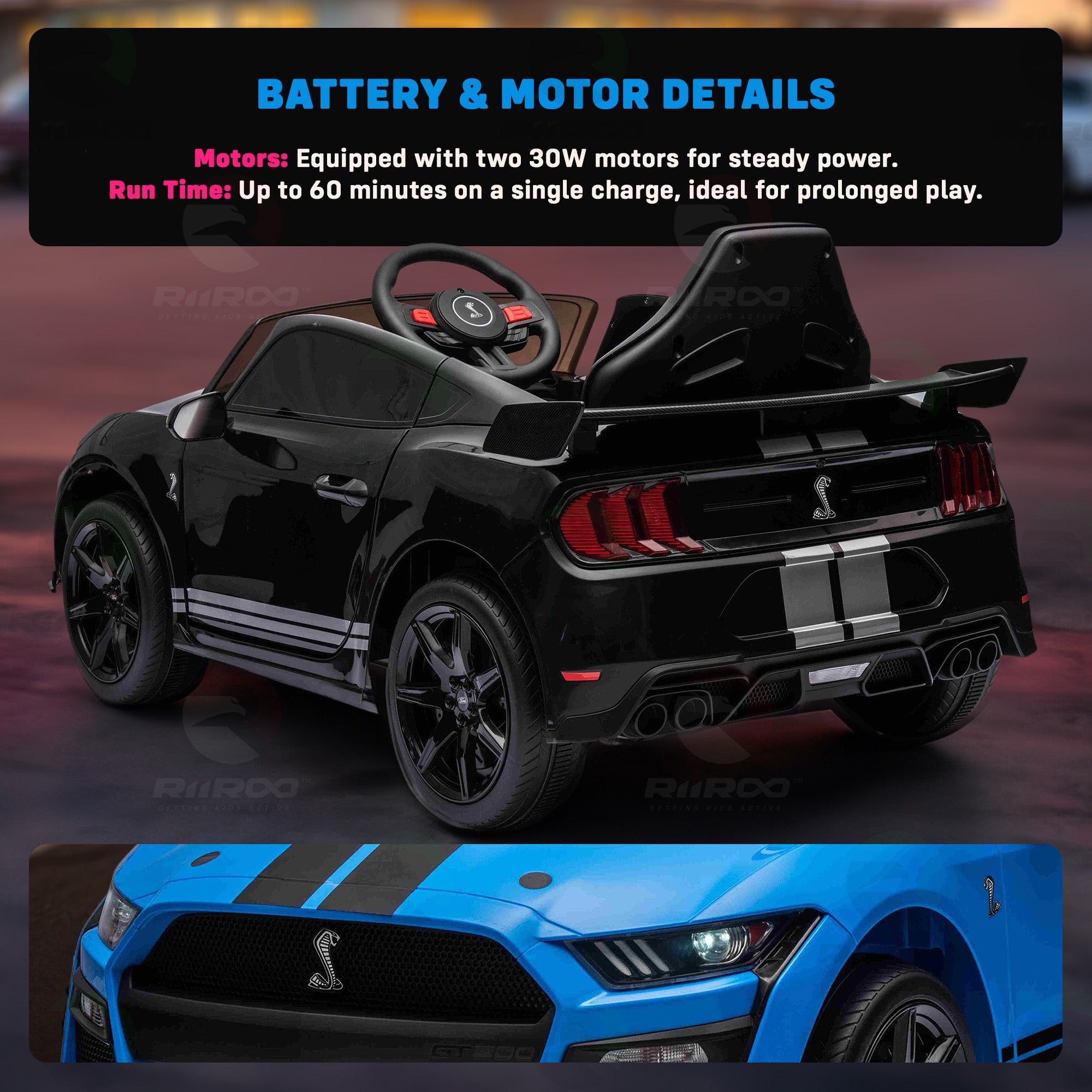 FORD Mustang GT500 Shelby Cobra 12V - Licensed