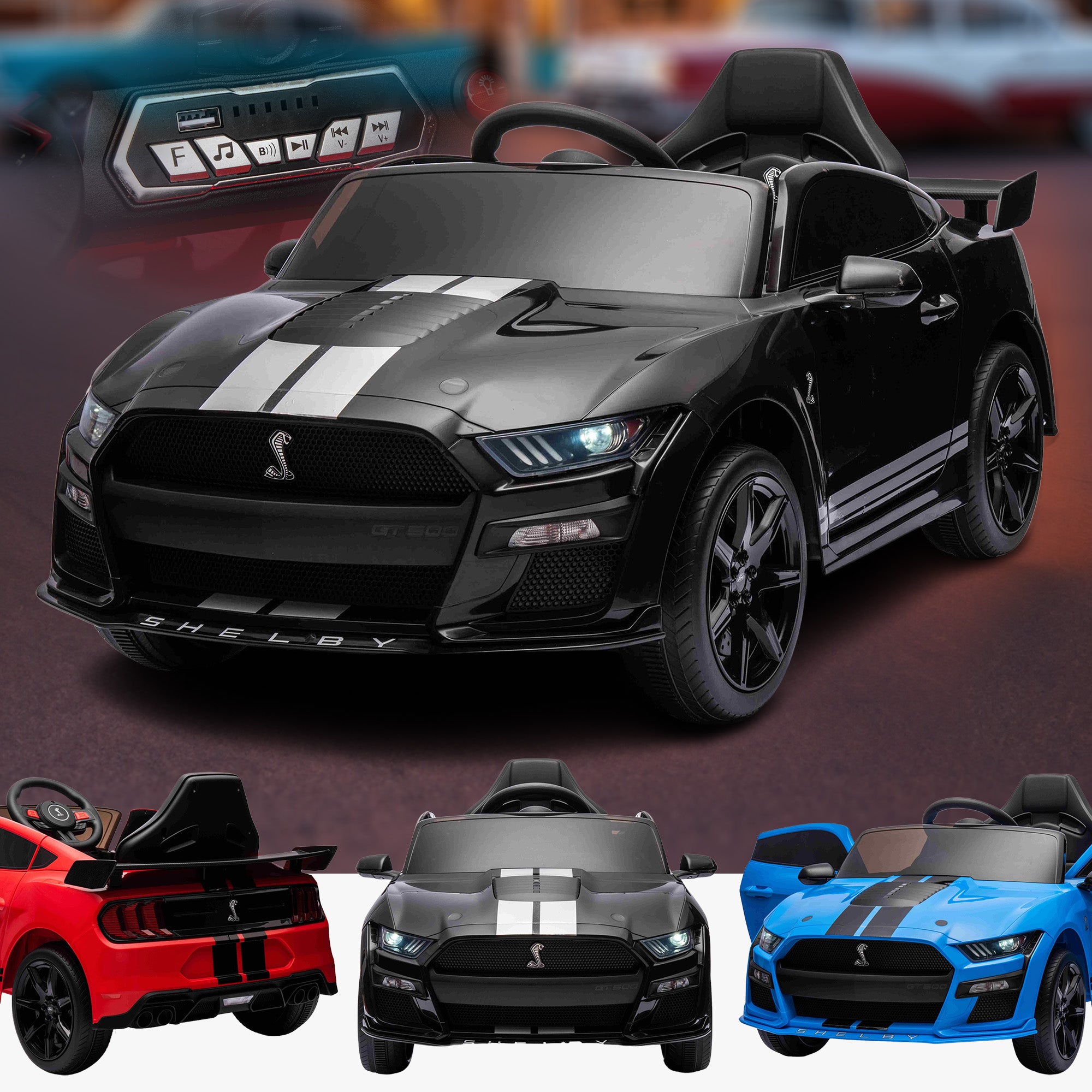 FORD Mustang GT500 Shelby Cobra 12V - Licensed