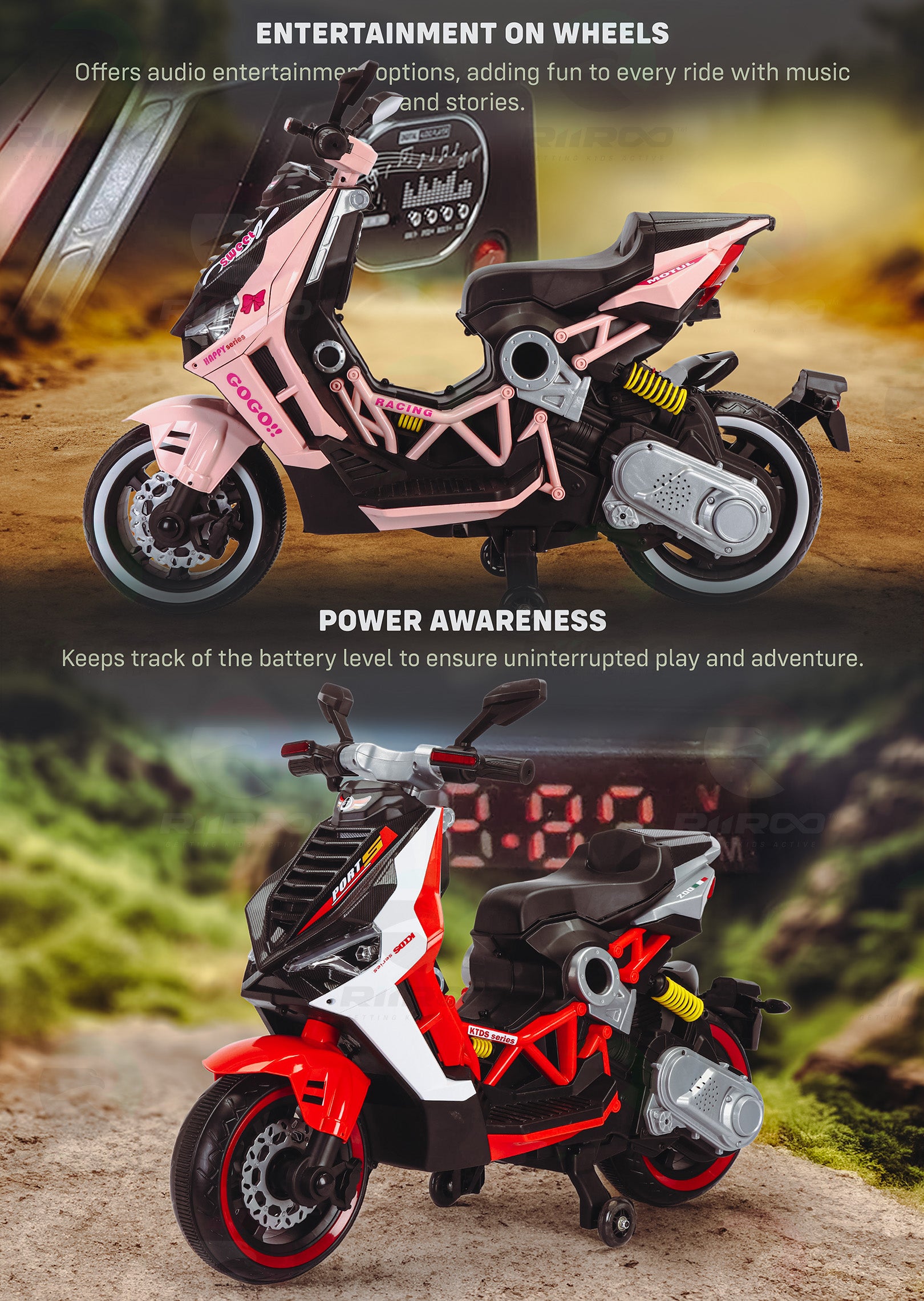 Kindermotorrad V6RR Dragster 125 GT