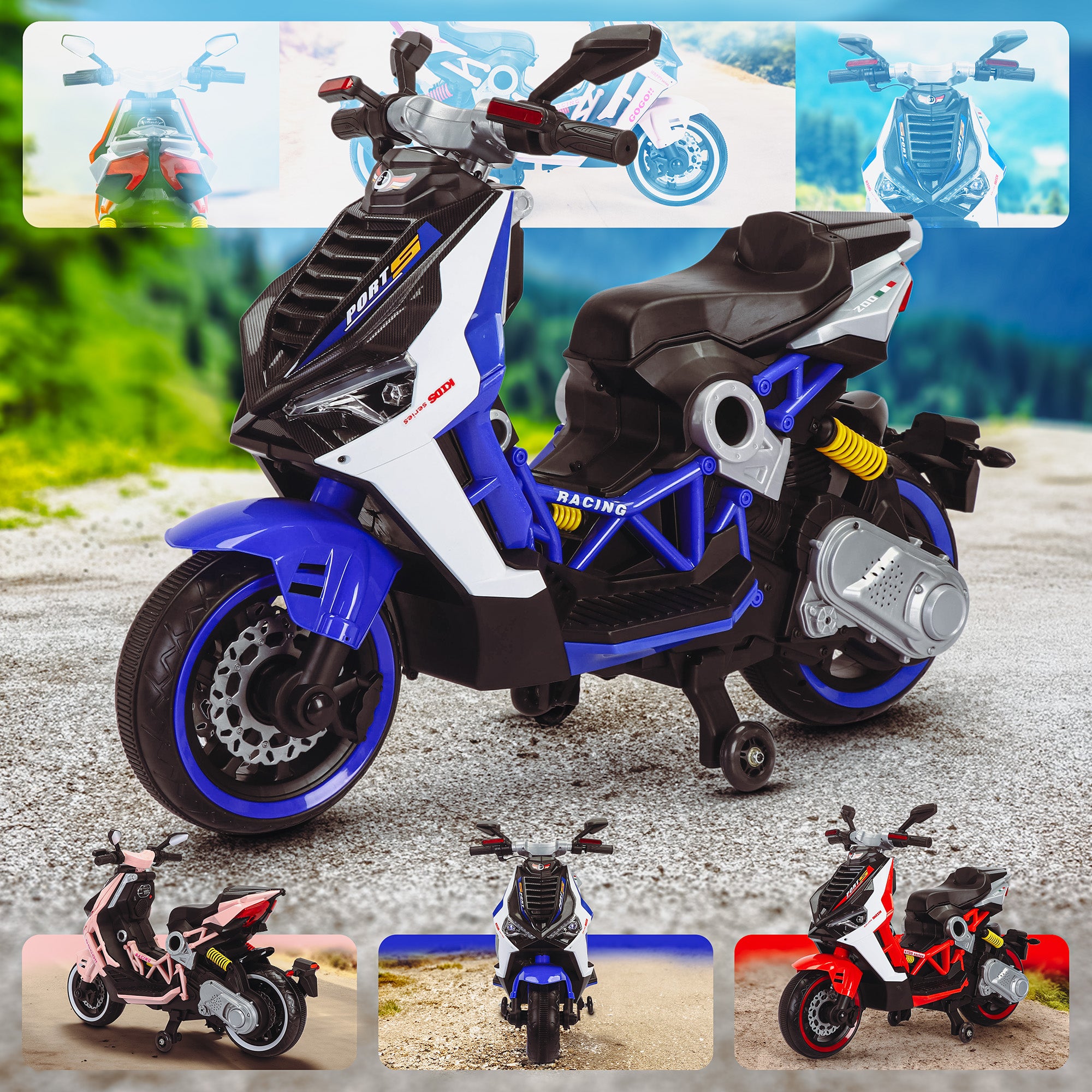 Kindermotorrad V6RR Dragster 125 GT