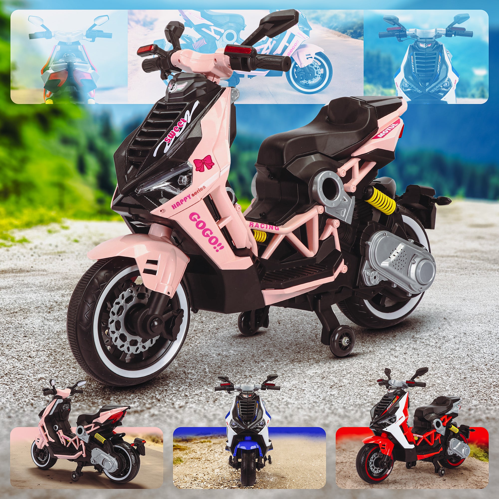 Kindermotorrad V6RR Dragster 125 GT