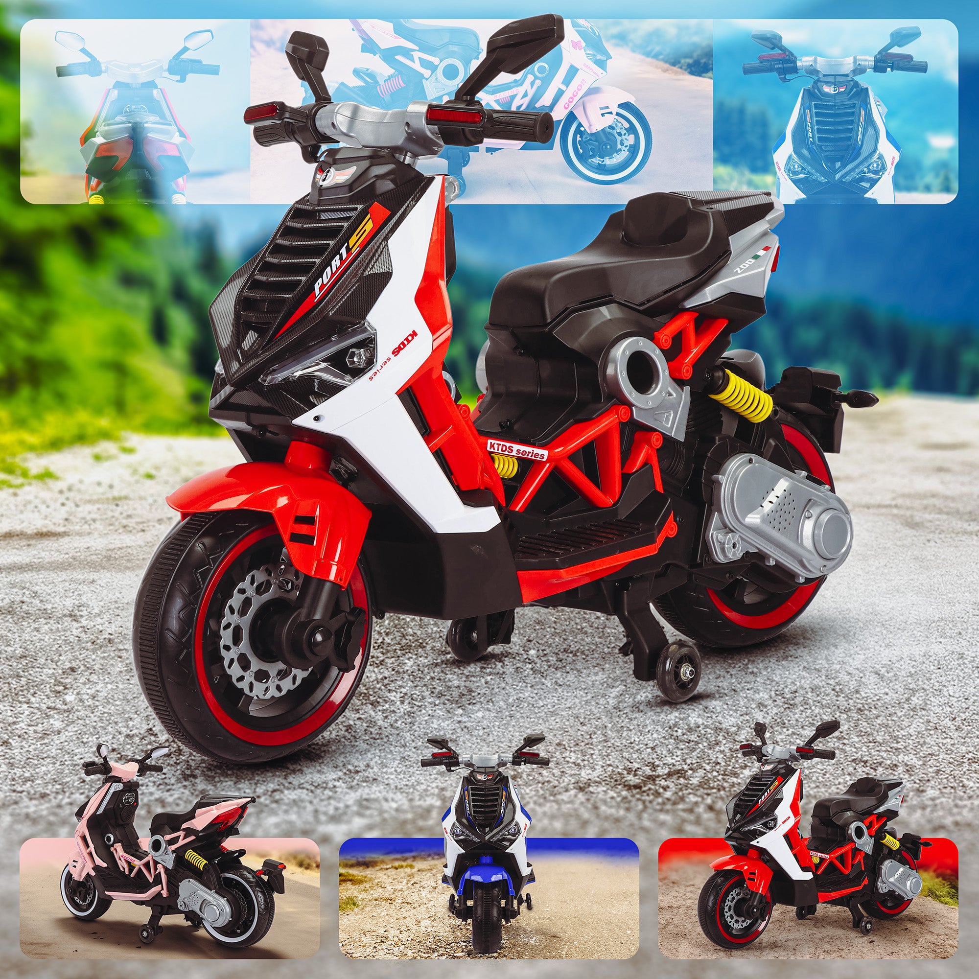 Kindermotorrad V6RR Dragster 125 GT