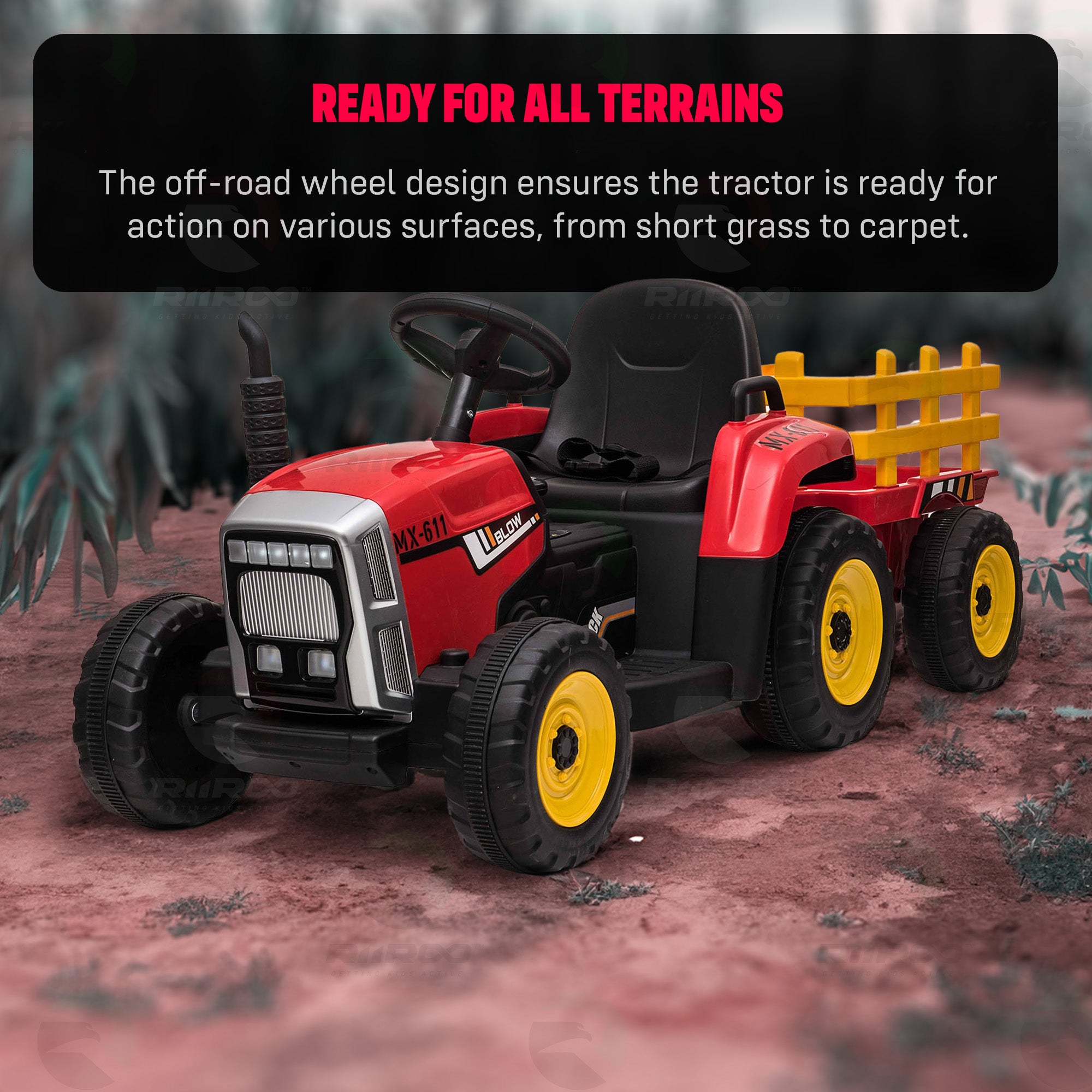 RiiRoo JDX™ Traktor mit Anhänger