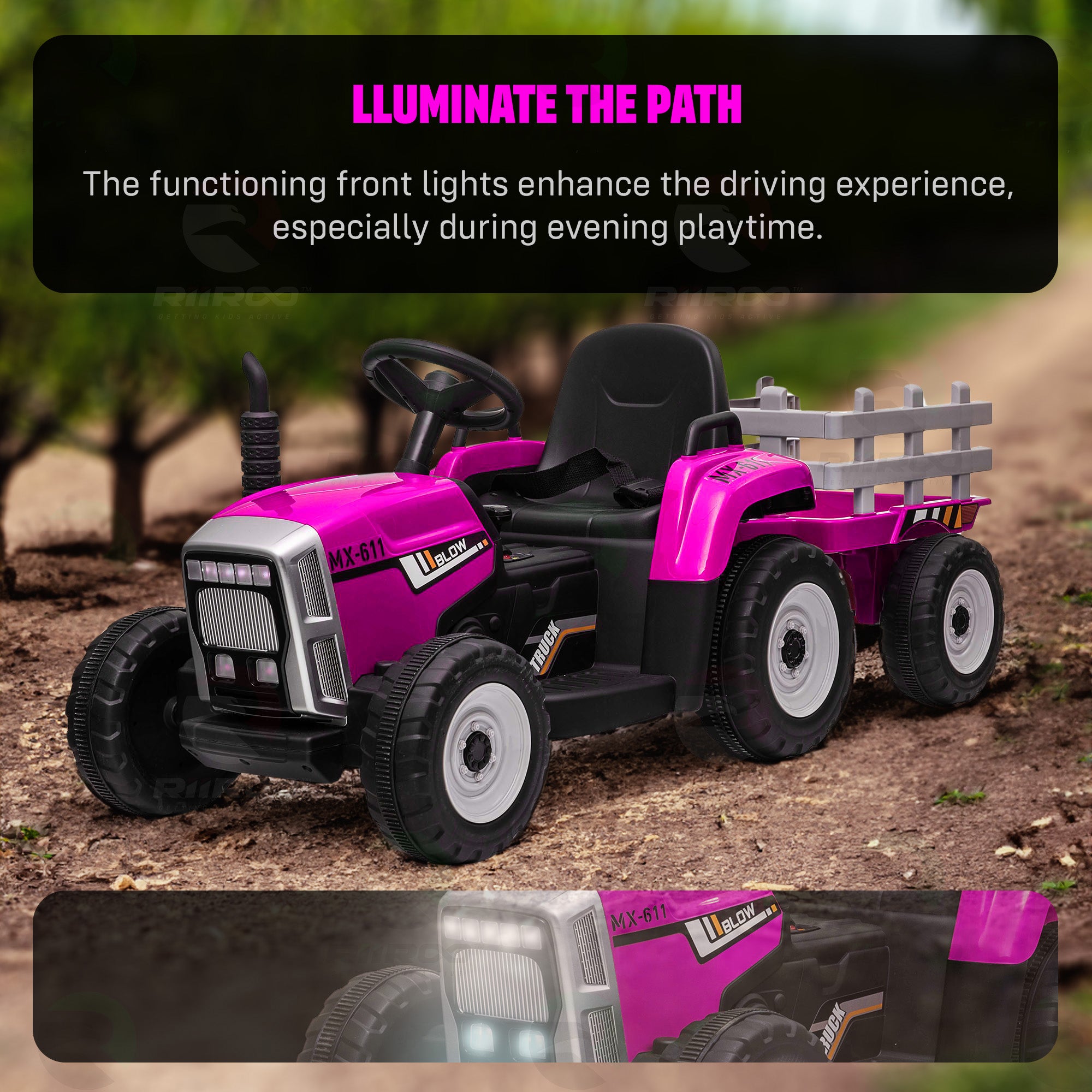 RiiRoo JDX™ Traktor mit Anhänger