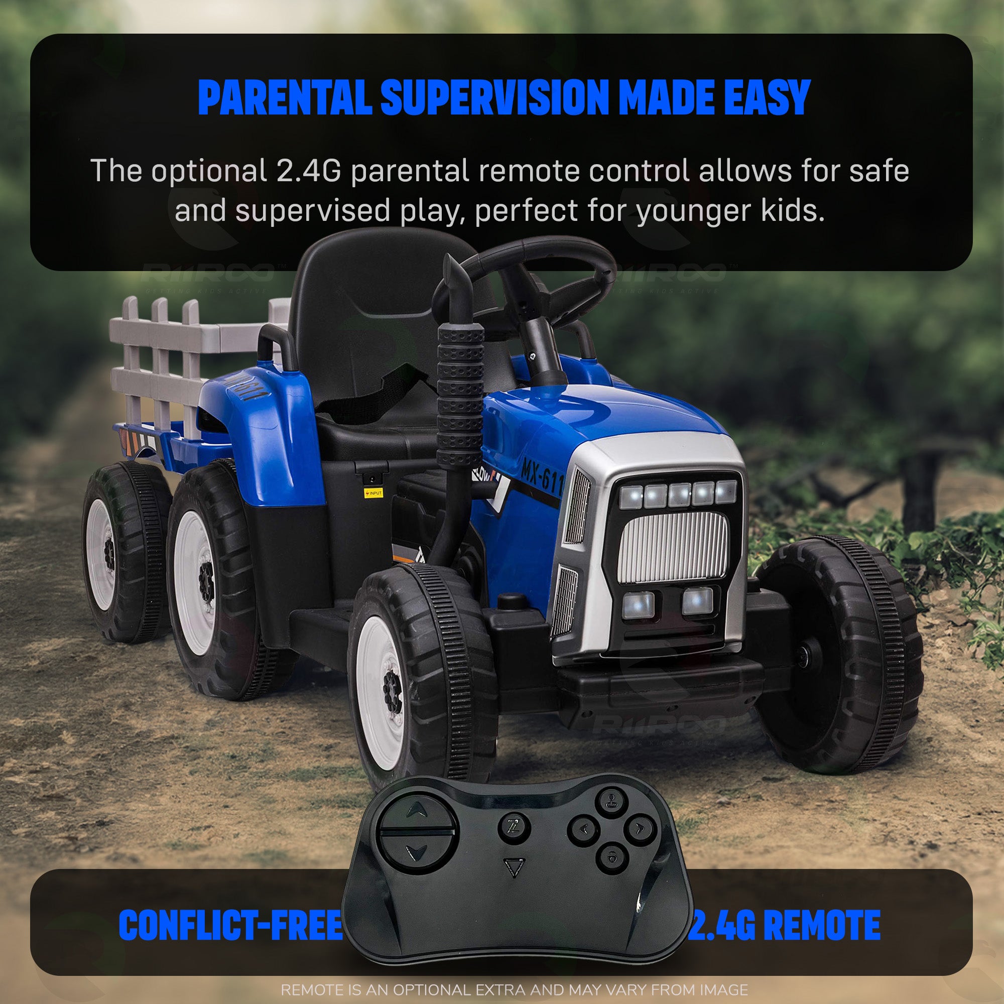RiiRoo JDX™ Traktor mit Anhänger