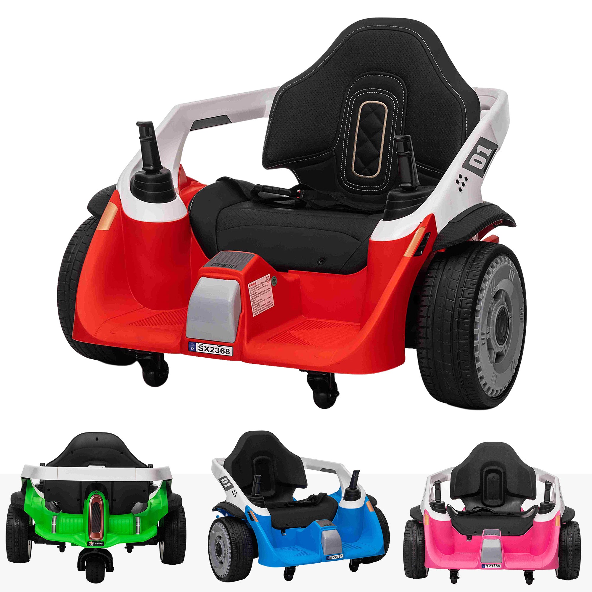 24V Electric Dodgem Waltzer Car 3 Wheels Zero Turn