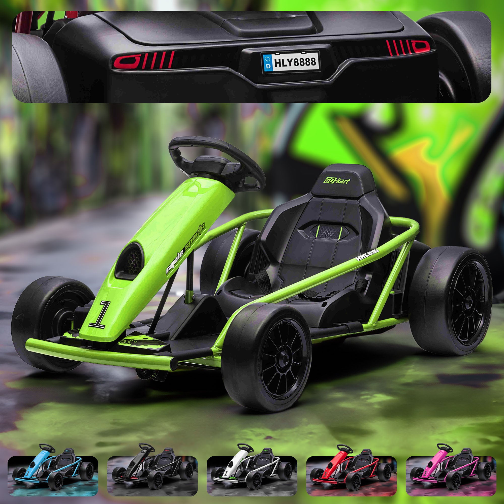 RiiRoo MaxDriftz™ Electric Go Kart - Main Image