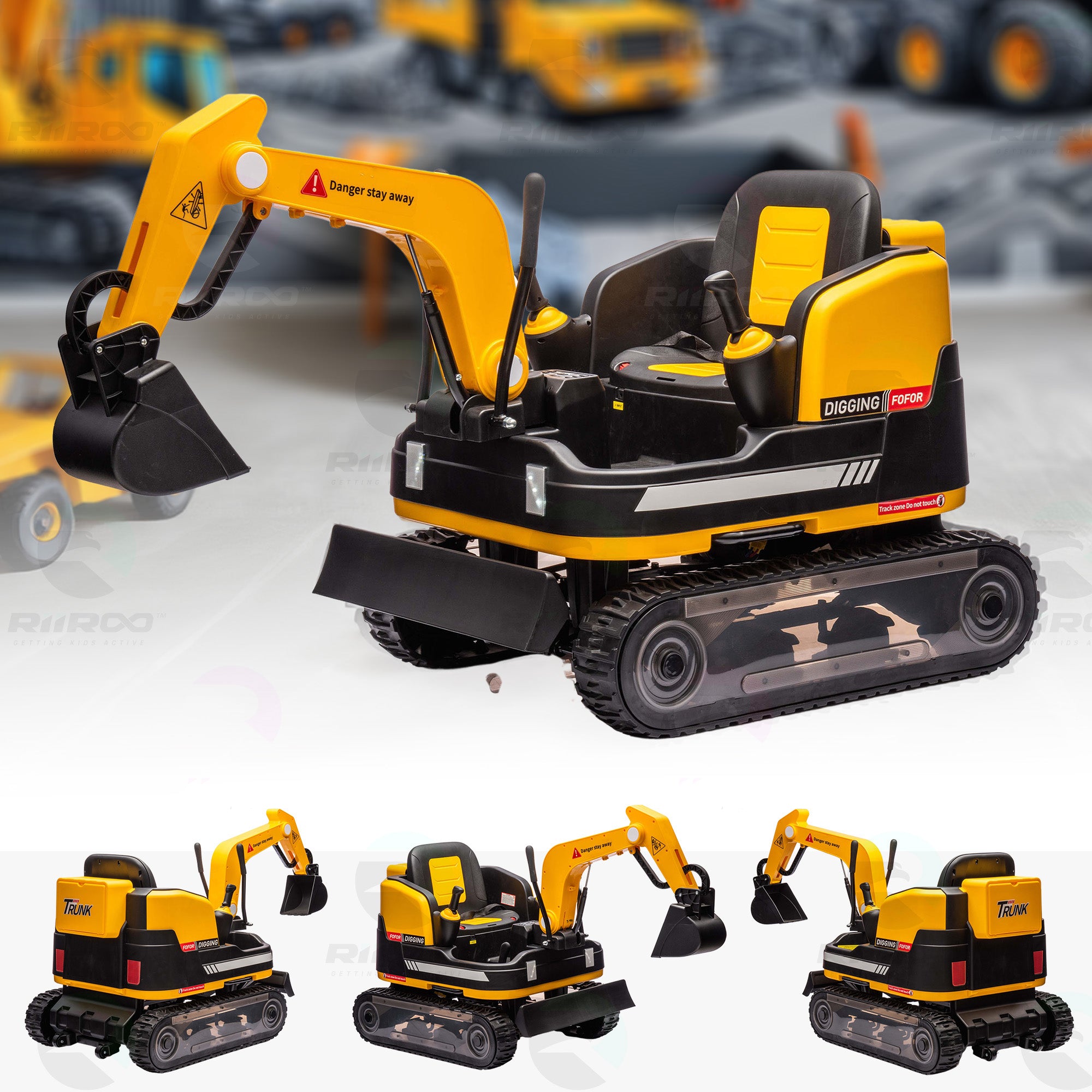 Electric toy excavator online