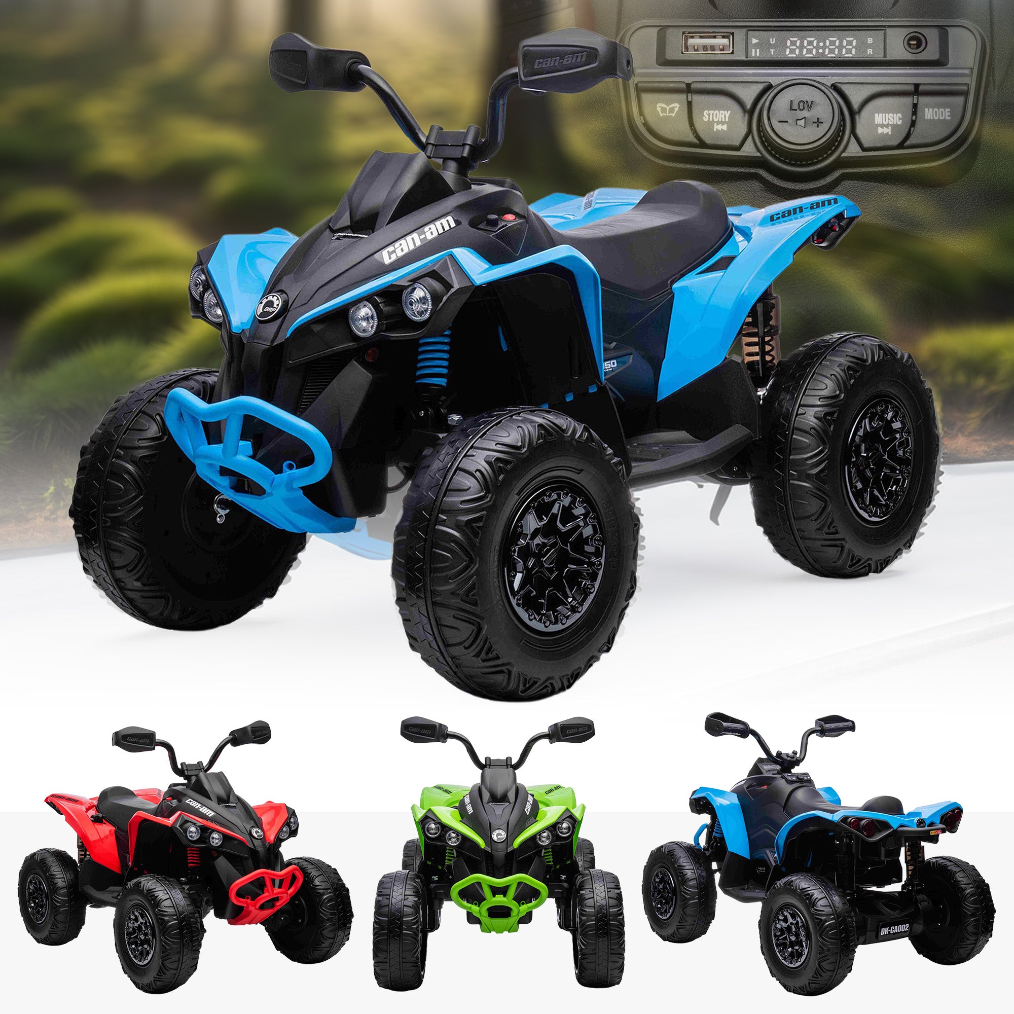 24V Can-Am Maverick ATV - Licensed