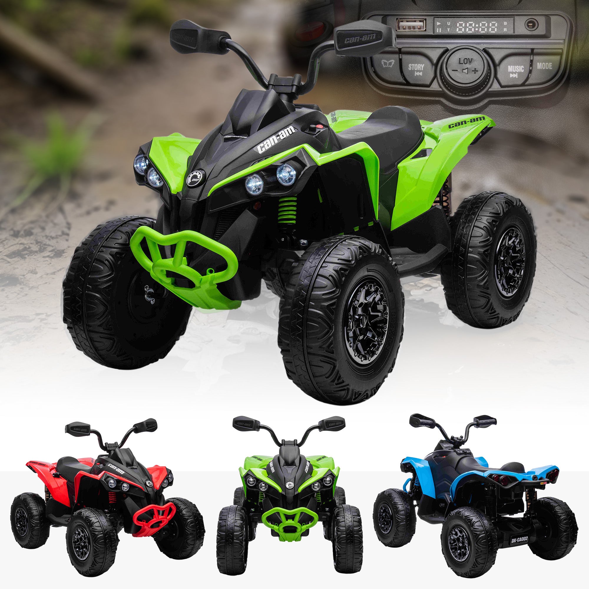 24V Can-Am Maverick ATV - Licensed