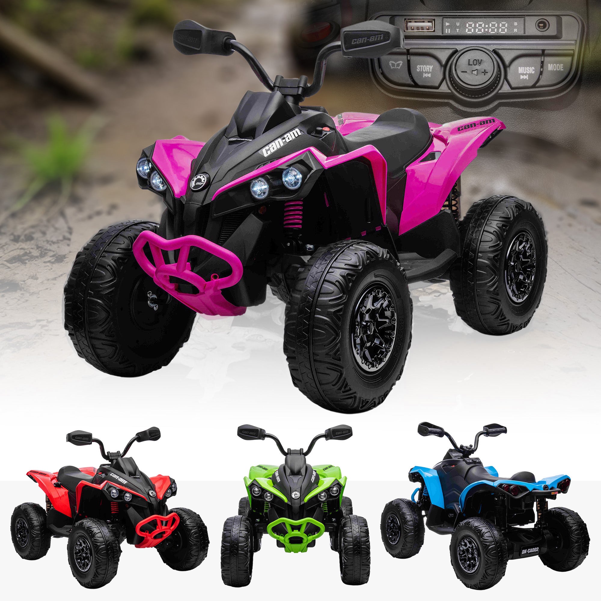 24V Can-Am Maverick ATV - Licensed