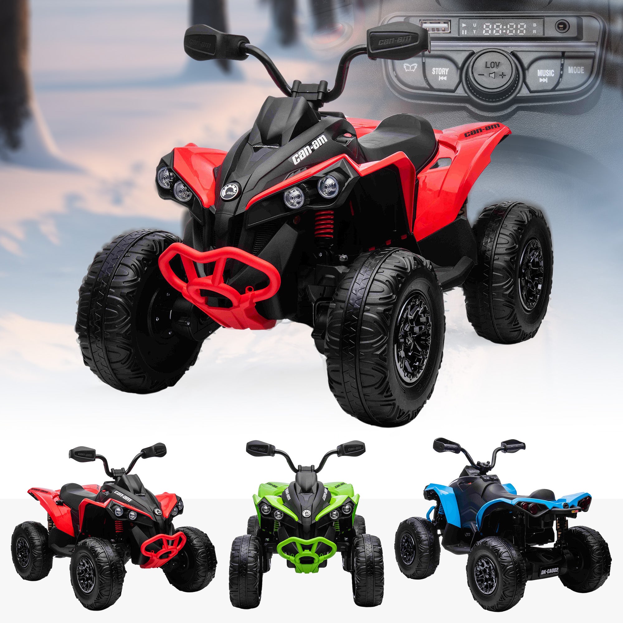 24V Can-Am Maverick ATV - Licensed