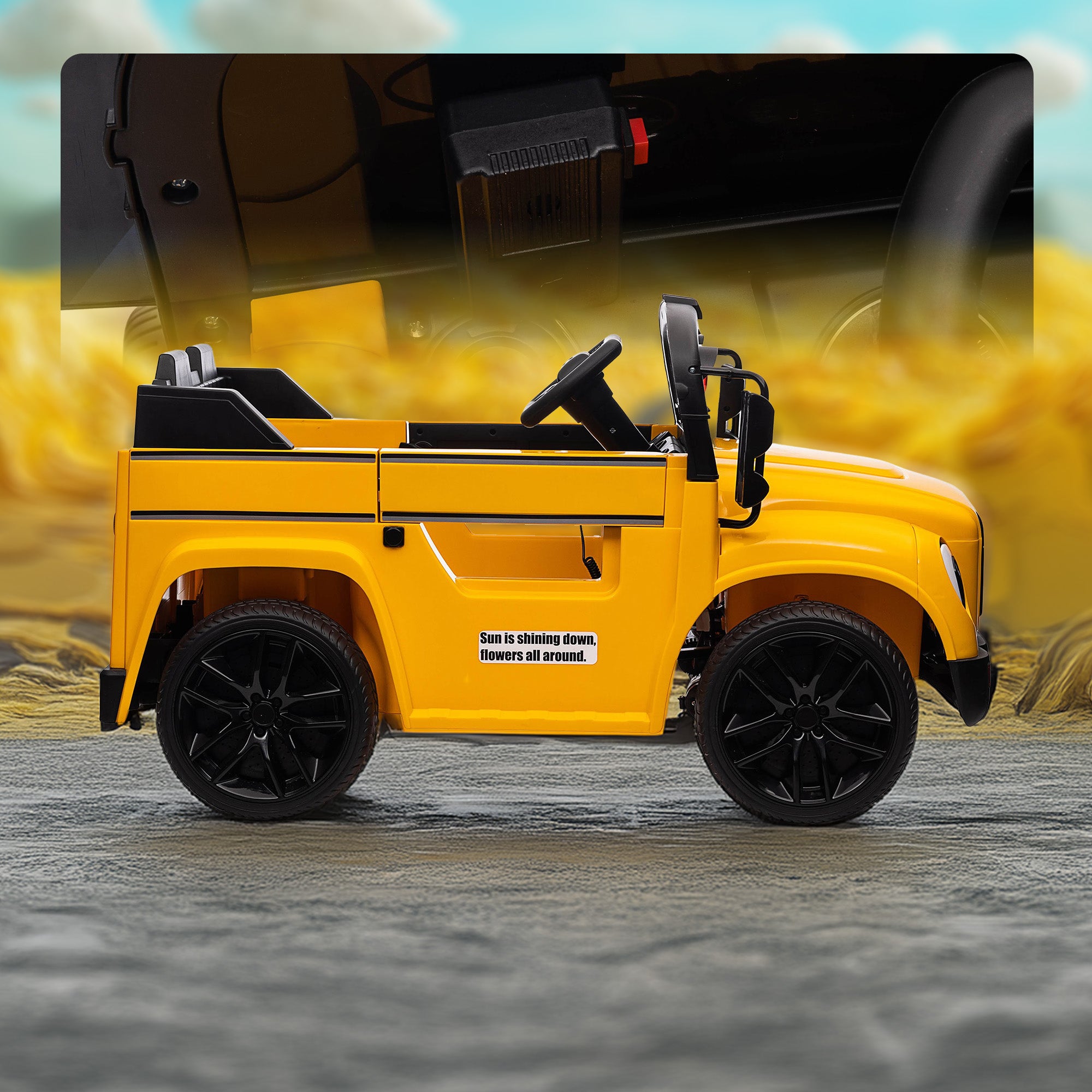 Little American School Bus Single Seater 12V American School Bus