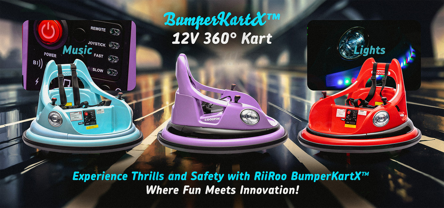 RiiRoo BumperKartX™ - 12V Bumper Kart