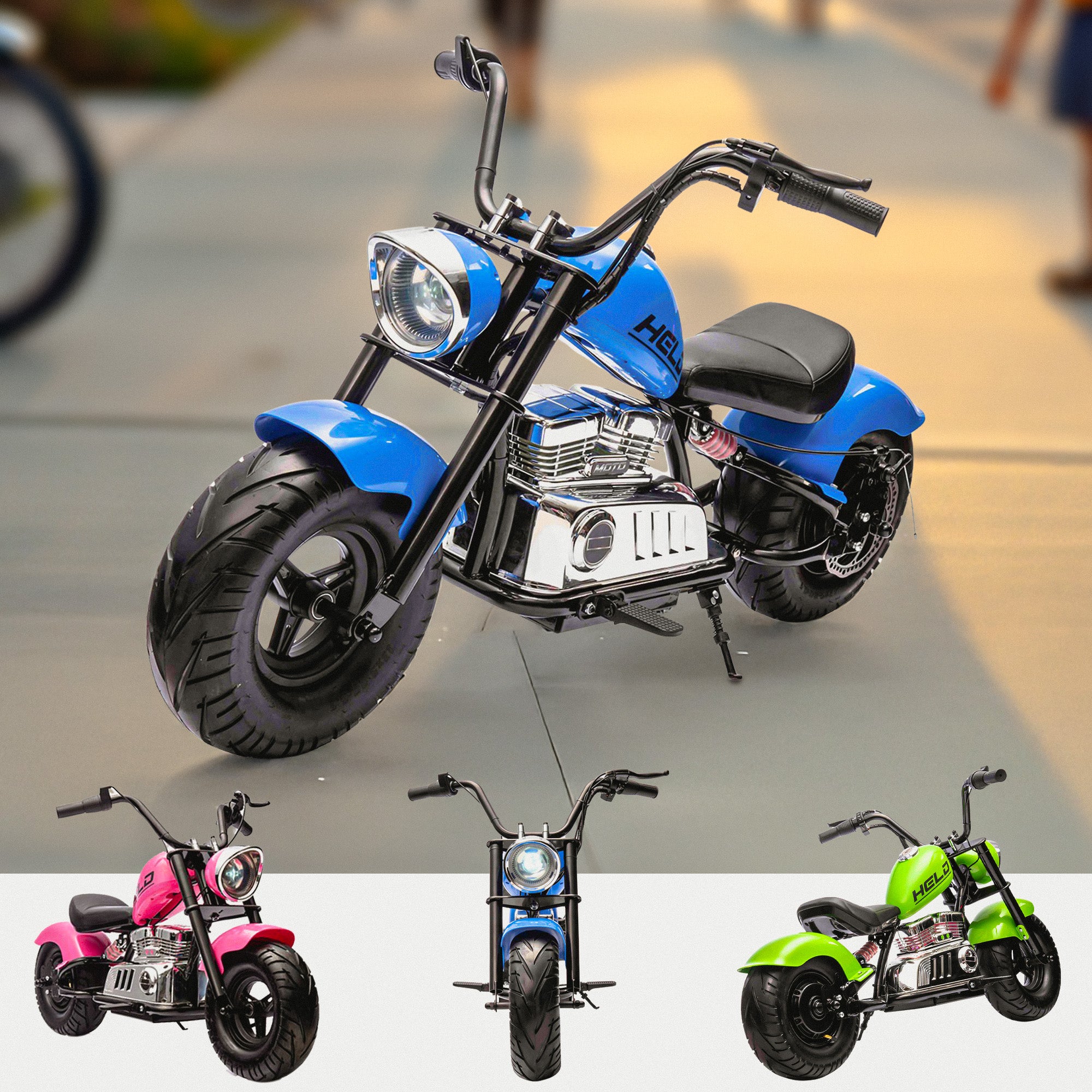 24V Junior Chopper Cruiser 250 Motorbike - DISPLAY MODEL