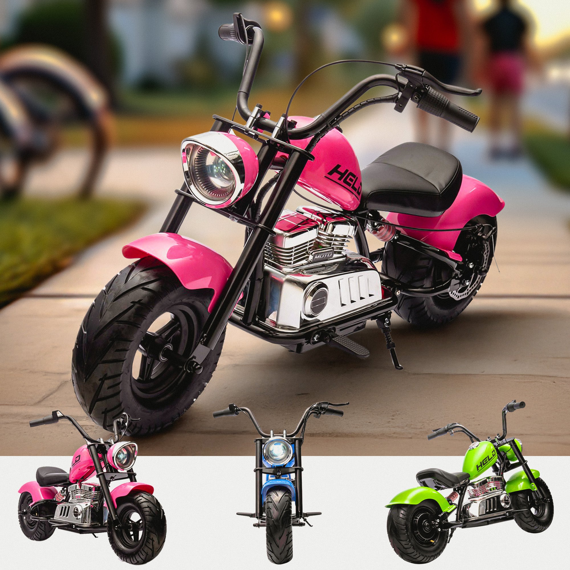 24V Junior Chopper Cruiser 250 Motorbike - DISPLAY MODEL