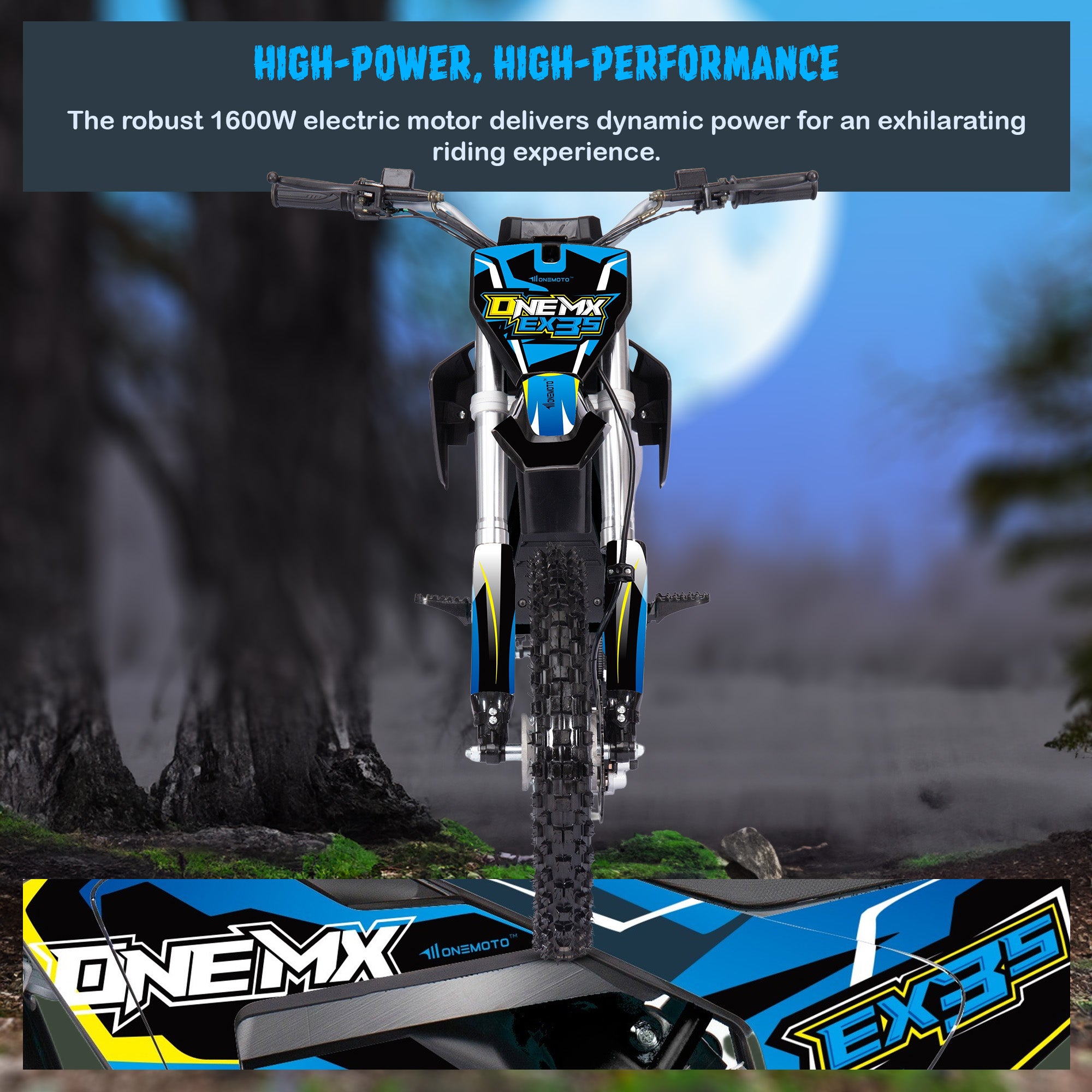 48V 1600W Lithium Electric Dirt Bike | OneMX™ EX3S