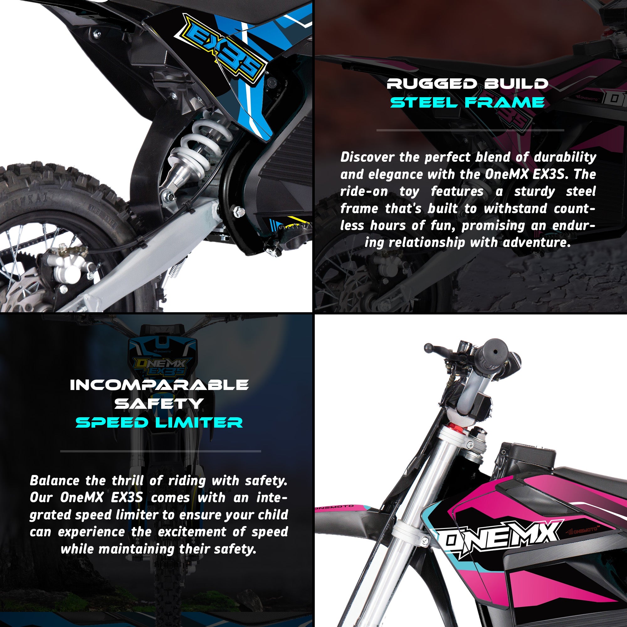 48V 1600W Lithium Electric Dirt Bike | OneMX™ EX3S