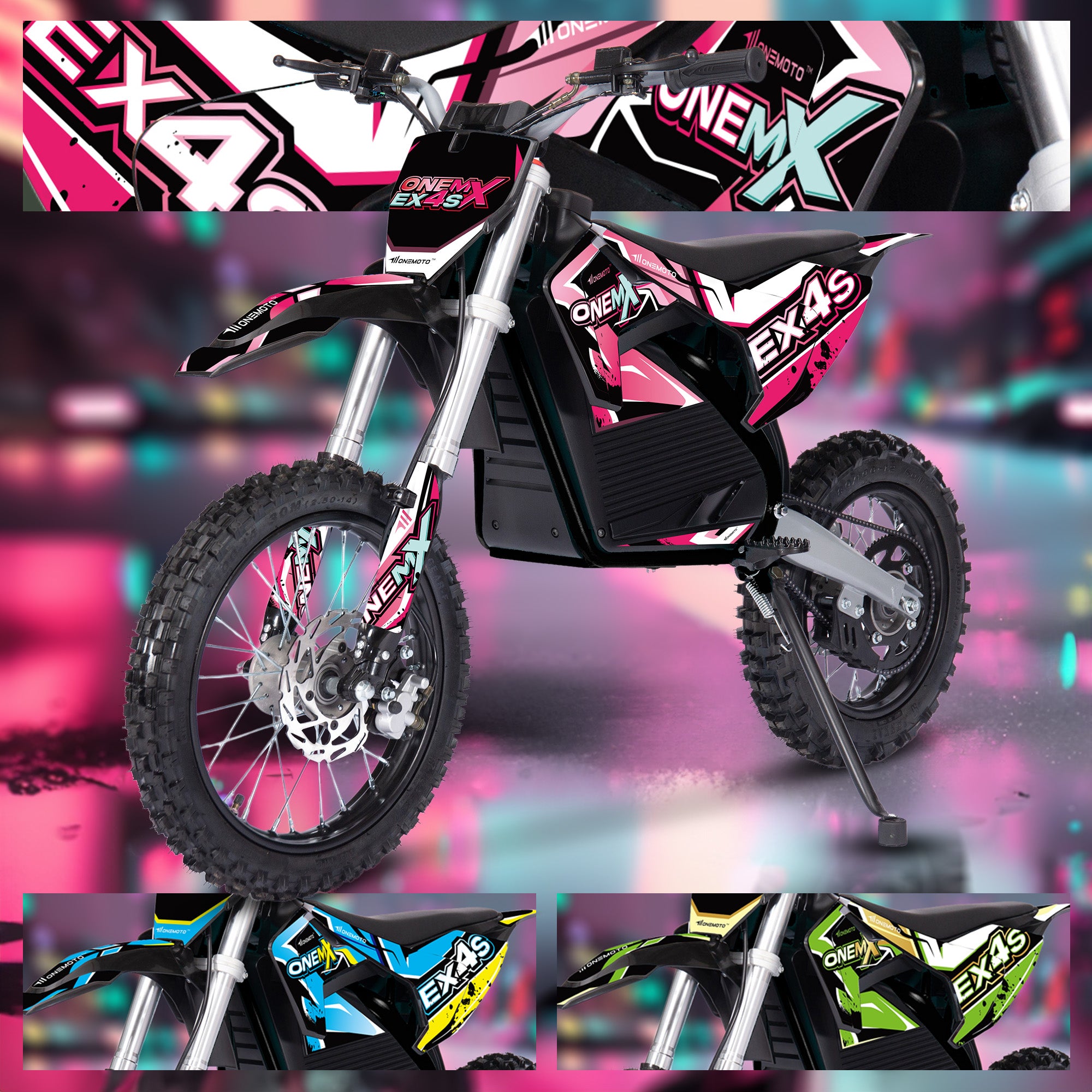 2000 W Dirtbike, 60 V, Lithiumelektrisch