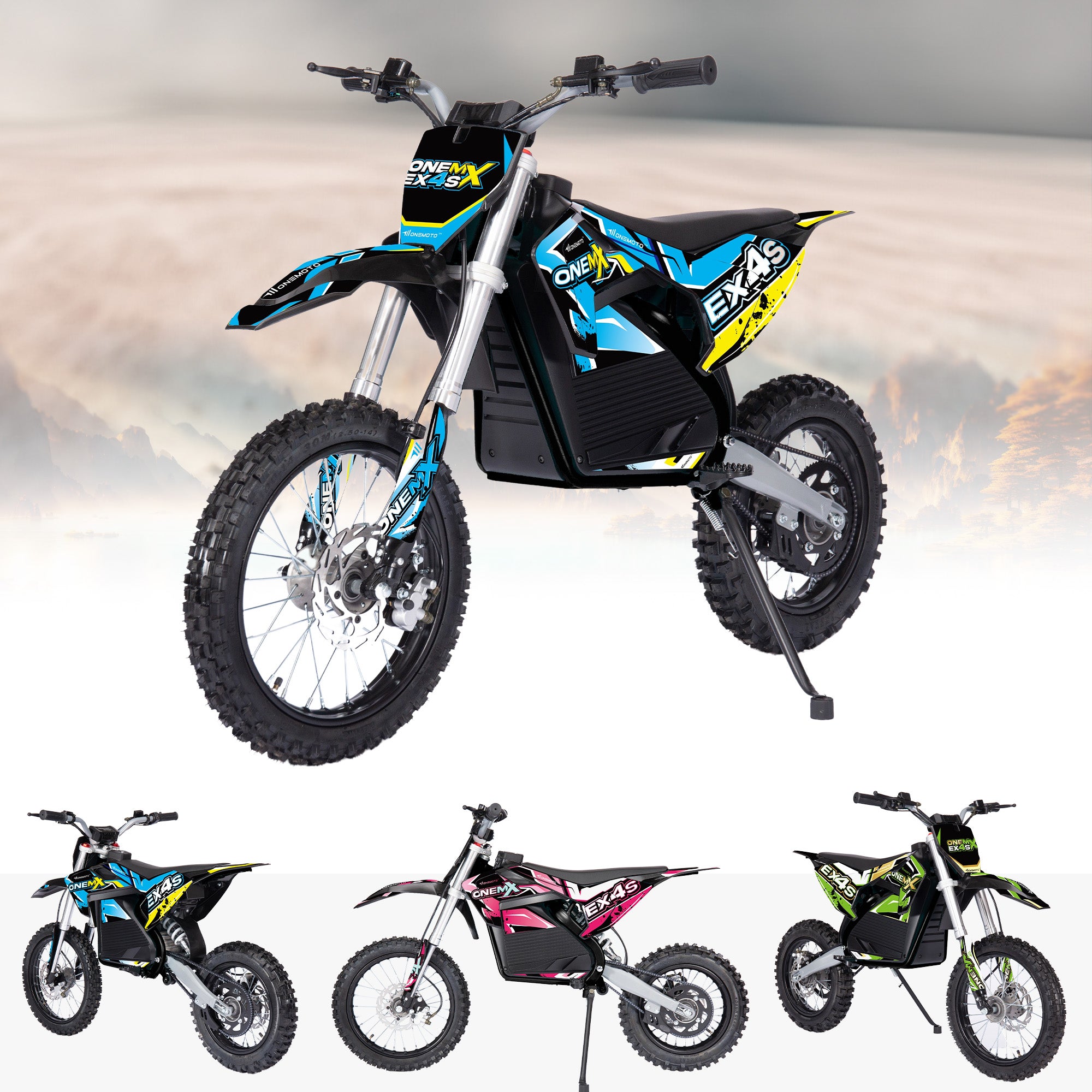 2000 W Dirtbike, 60 V, Lithiumelektrisch
