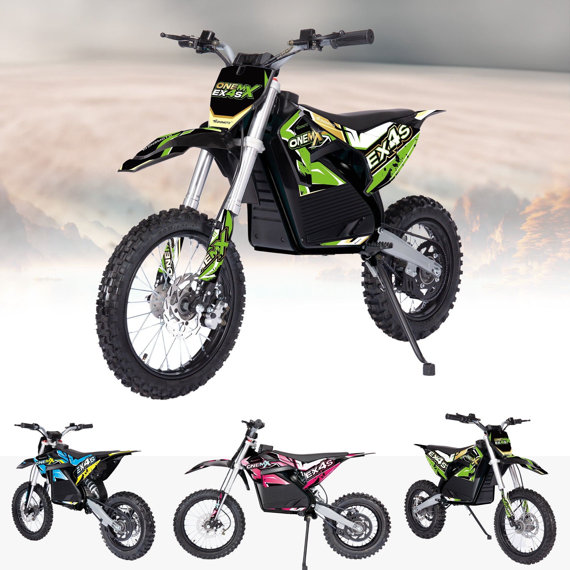 2000 W Dirtbike, 60 V, Lithiumelektrisch