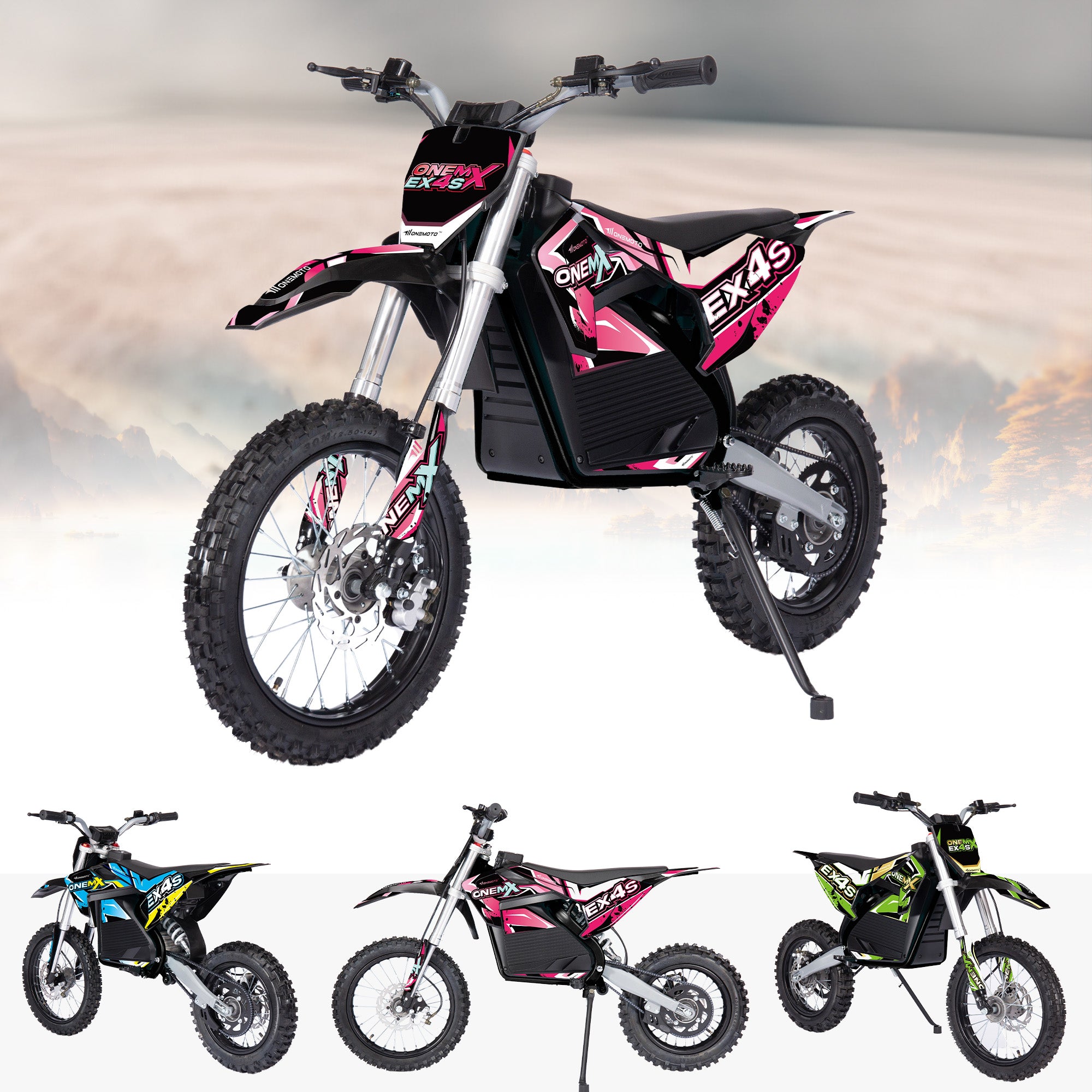 2000 W Dirtbike, 60 V, Lithiumelektrisch