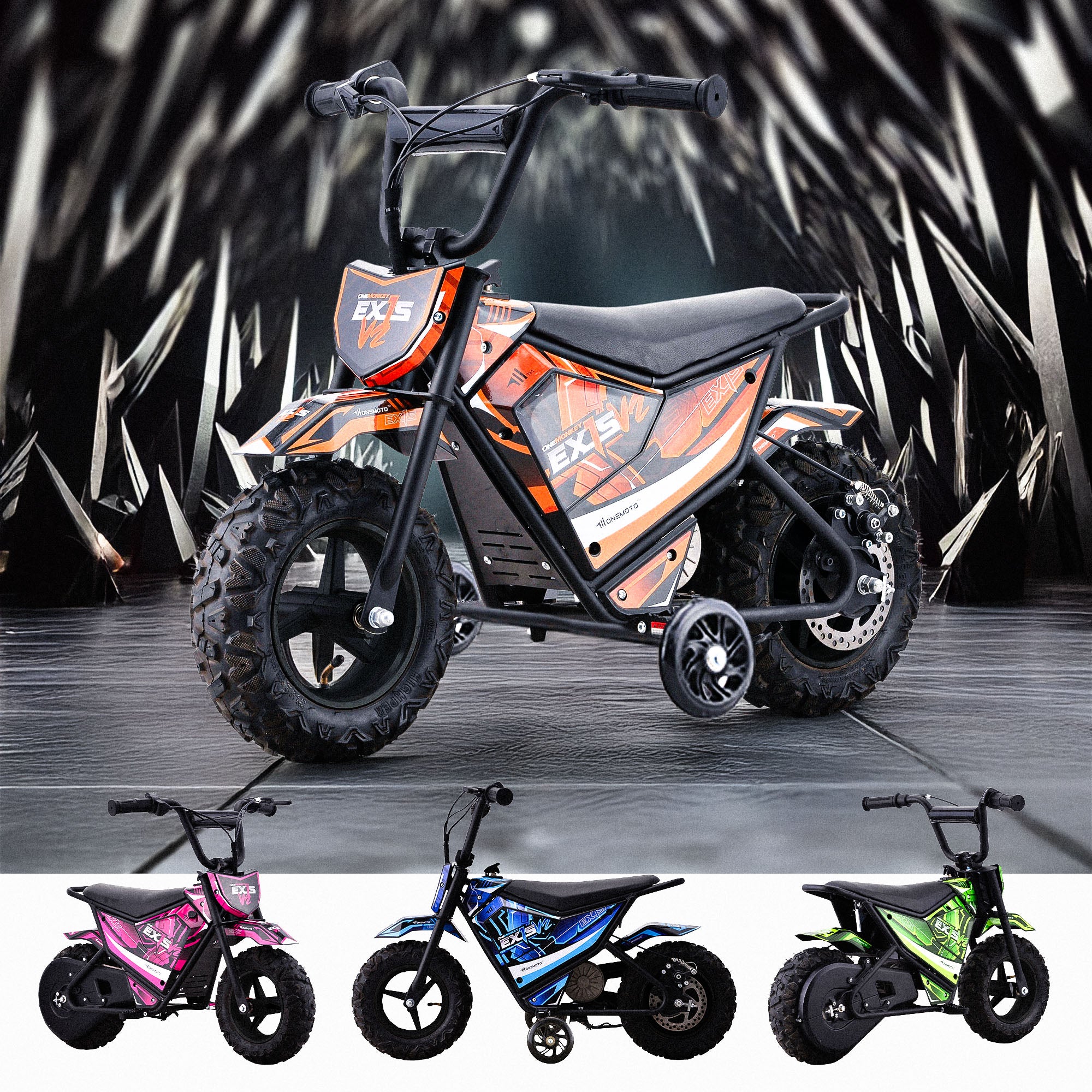 Scooter Electric Motorbike For Year Old OneMonkey™ EX1S 250W 24V