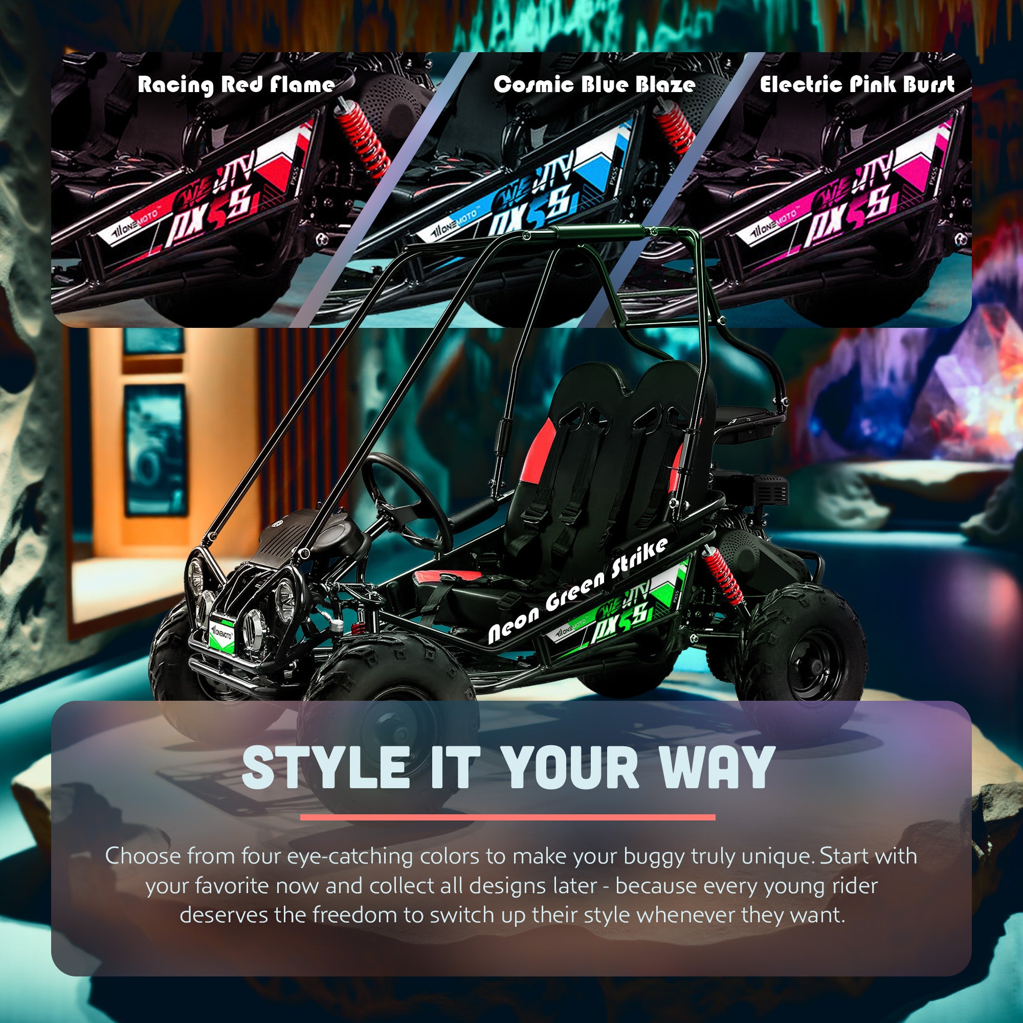 OneUTV™ | PX5S | 163cc | 4-Stroke | Petrol UTV Buggy