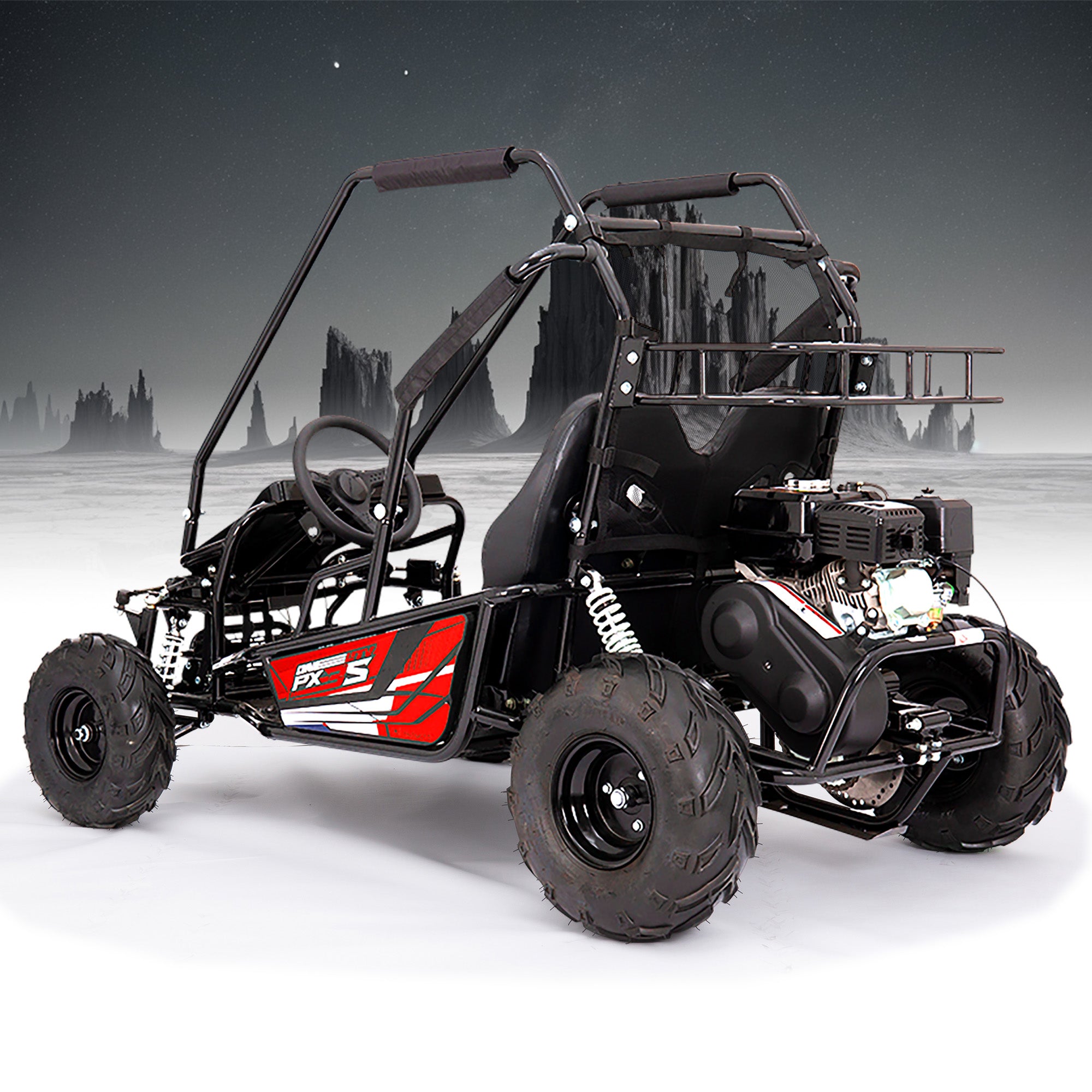 212cc 4-Stroke Kids 2 Seater Petrol UTV Buggy - Storage & Roll Cage | OneUTV™ PX3S