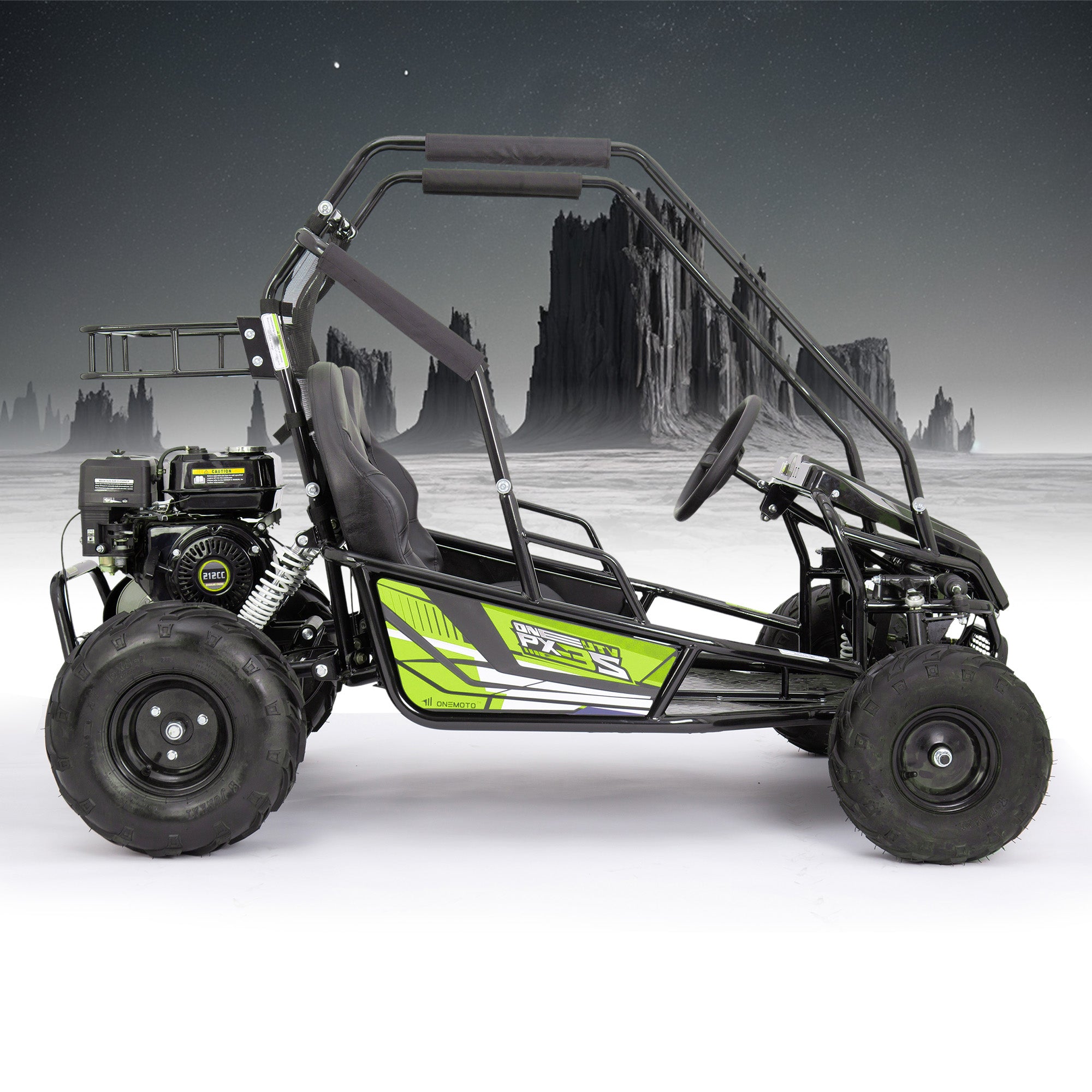 212cc 4-Stroke Kids 2 Seater Petrol UTV Buggy - Storage & Roll Cage | OneUTV™ PX3S