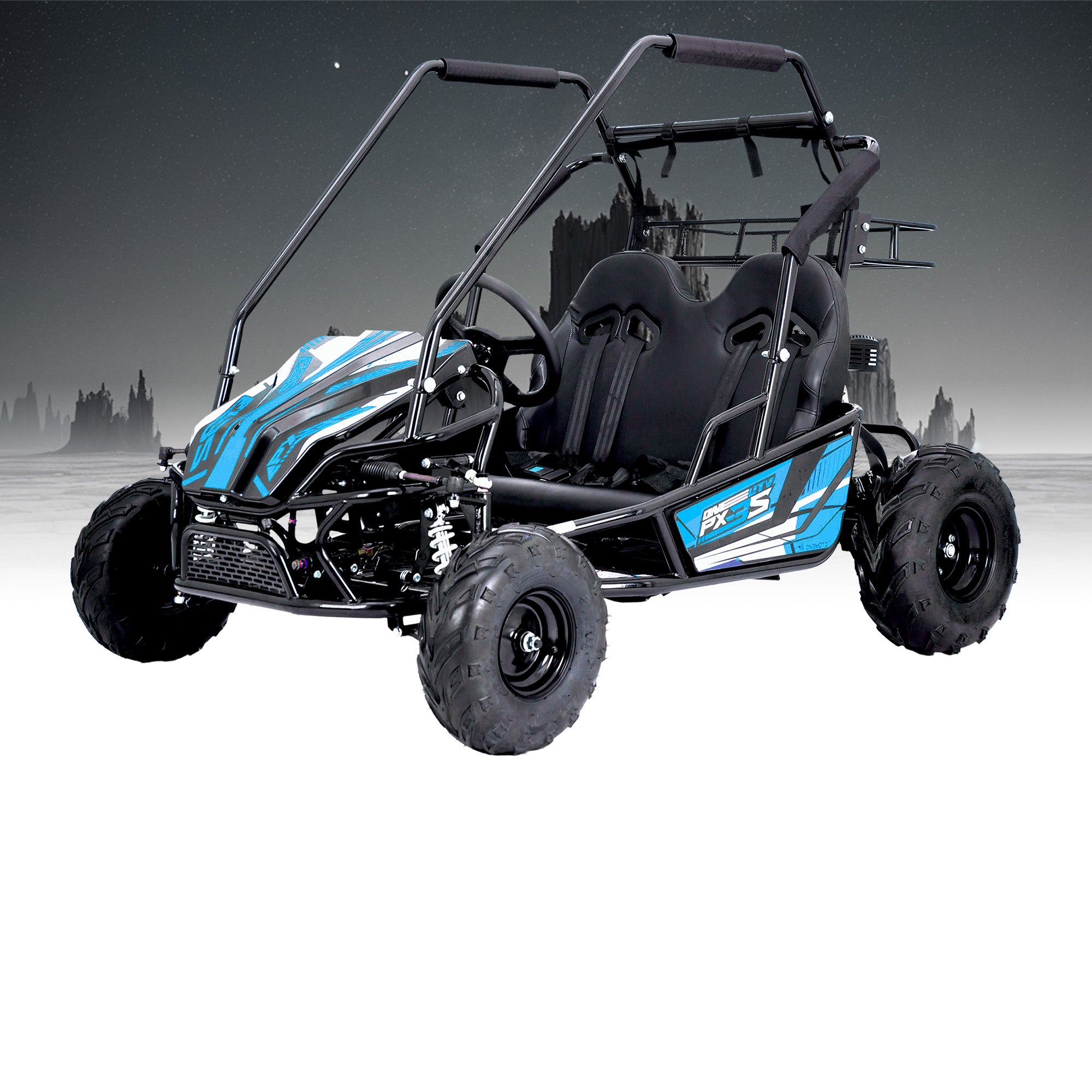 212cc 4-Stroke Kids 2 Seater Petrol UTV Buggy - Storage & Roll Cage | OneUTV™ PX3S