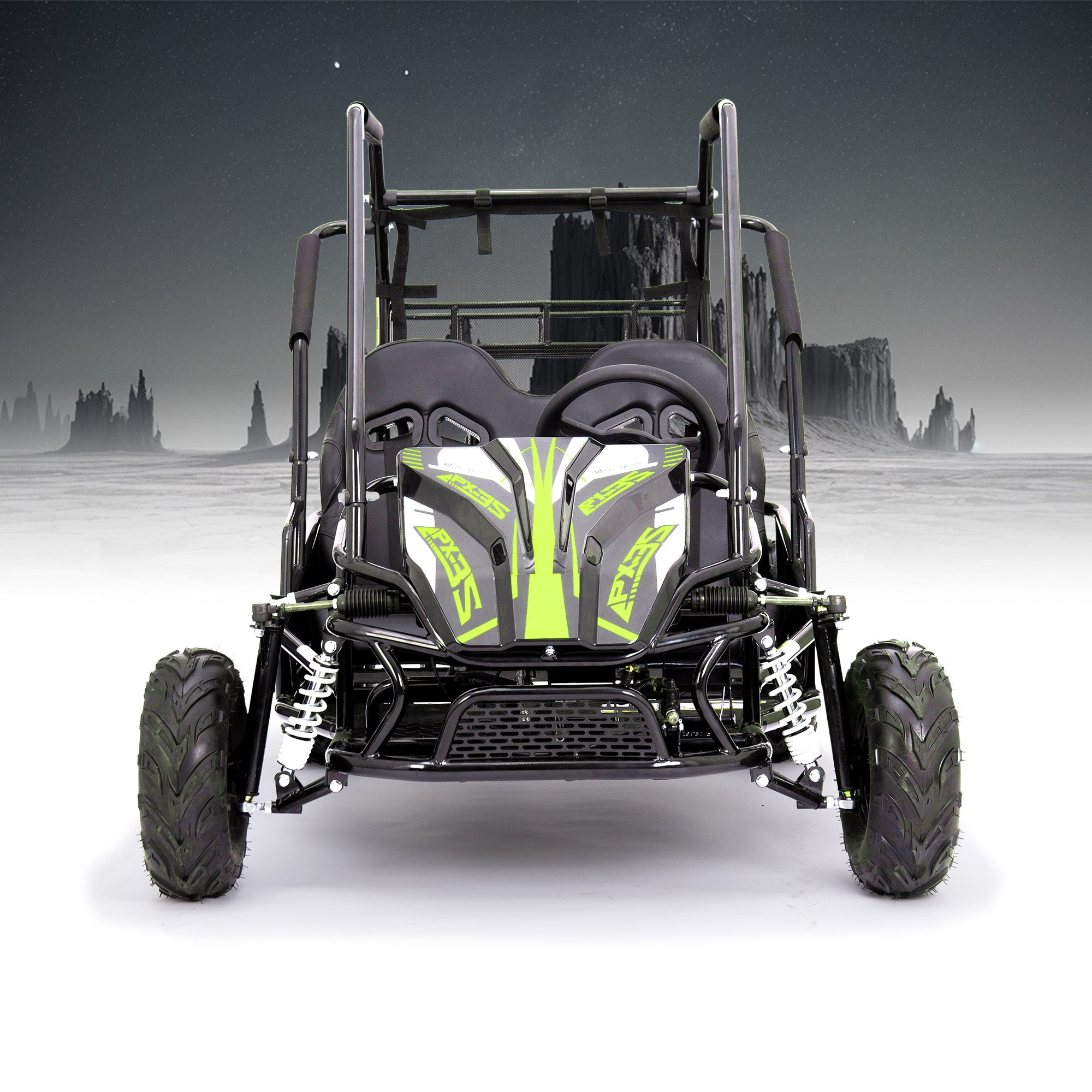 212cc 4-Stroke Kids 2 Seater Petrol UTV Buggy - Storage & Roll Cage | OneUTV™ PX3S