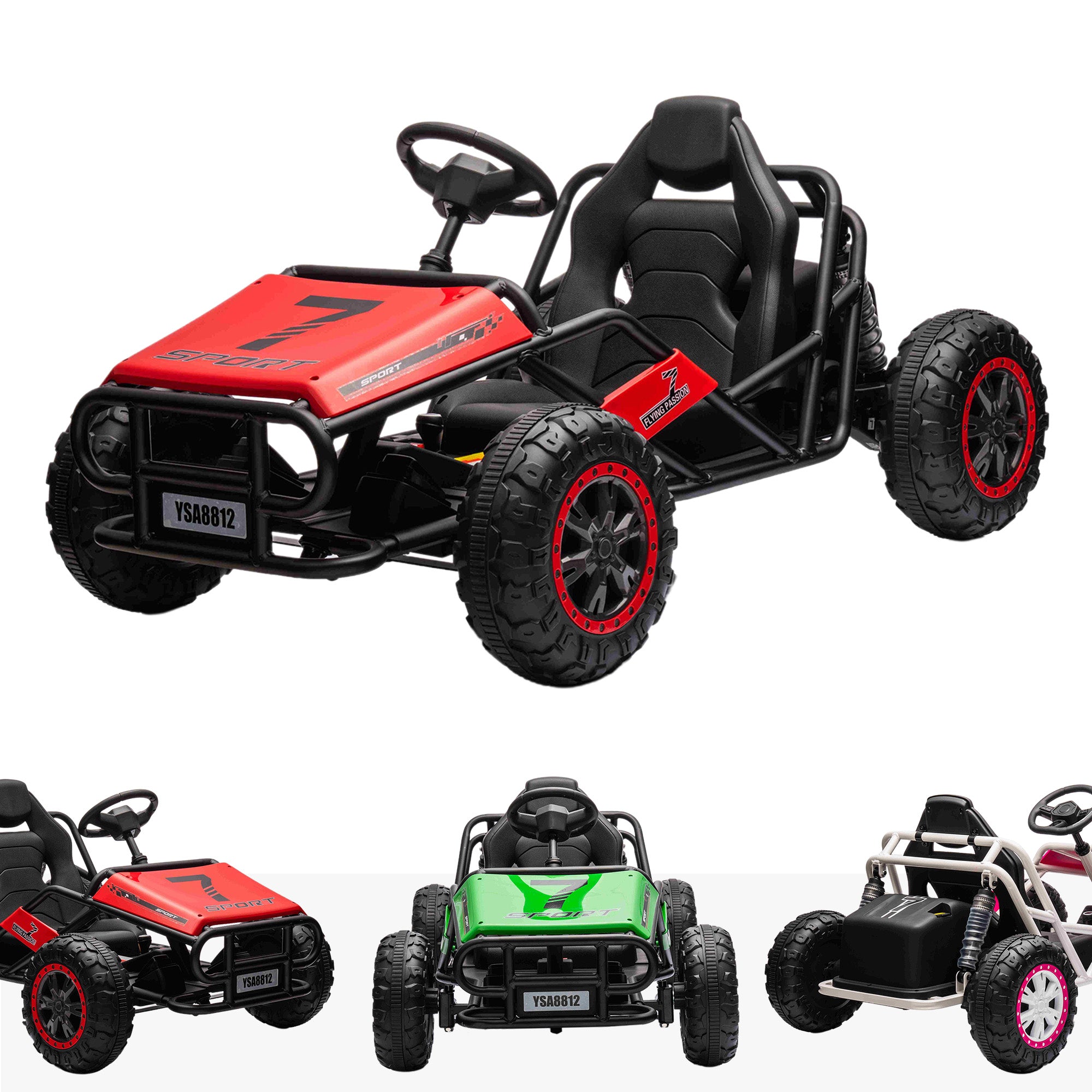 24 V TurboTrek Elektro-Renn-Gokart
