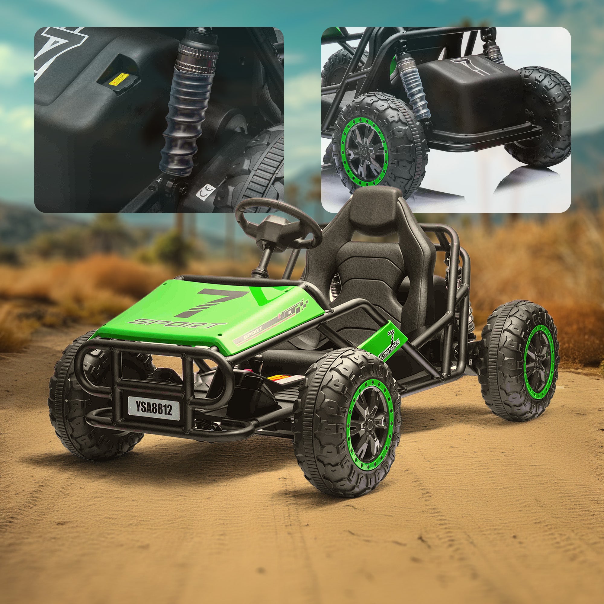 24 V TurboTrek Elektro-Renn-Gokart