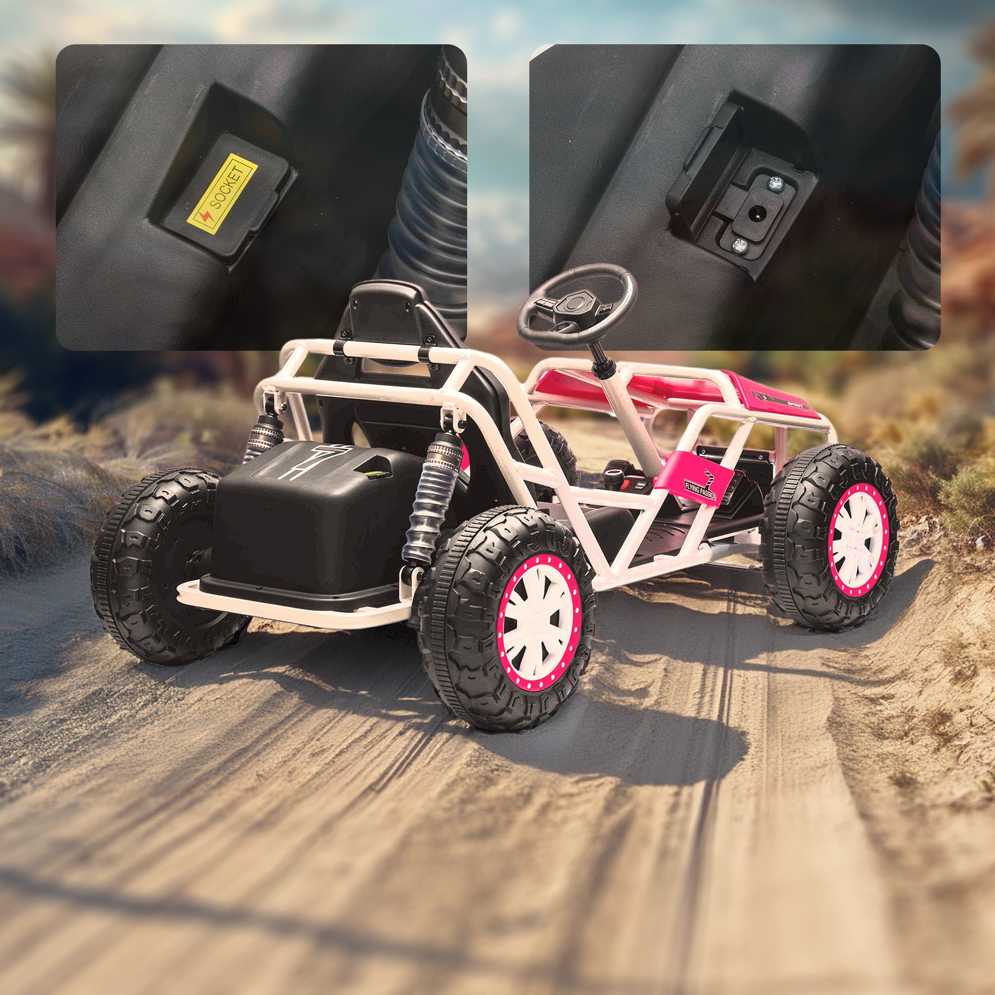 24 V TurboTrek Elektro-Renn-Gokart