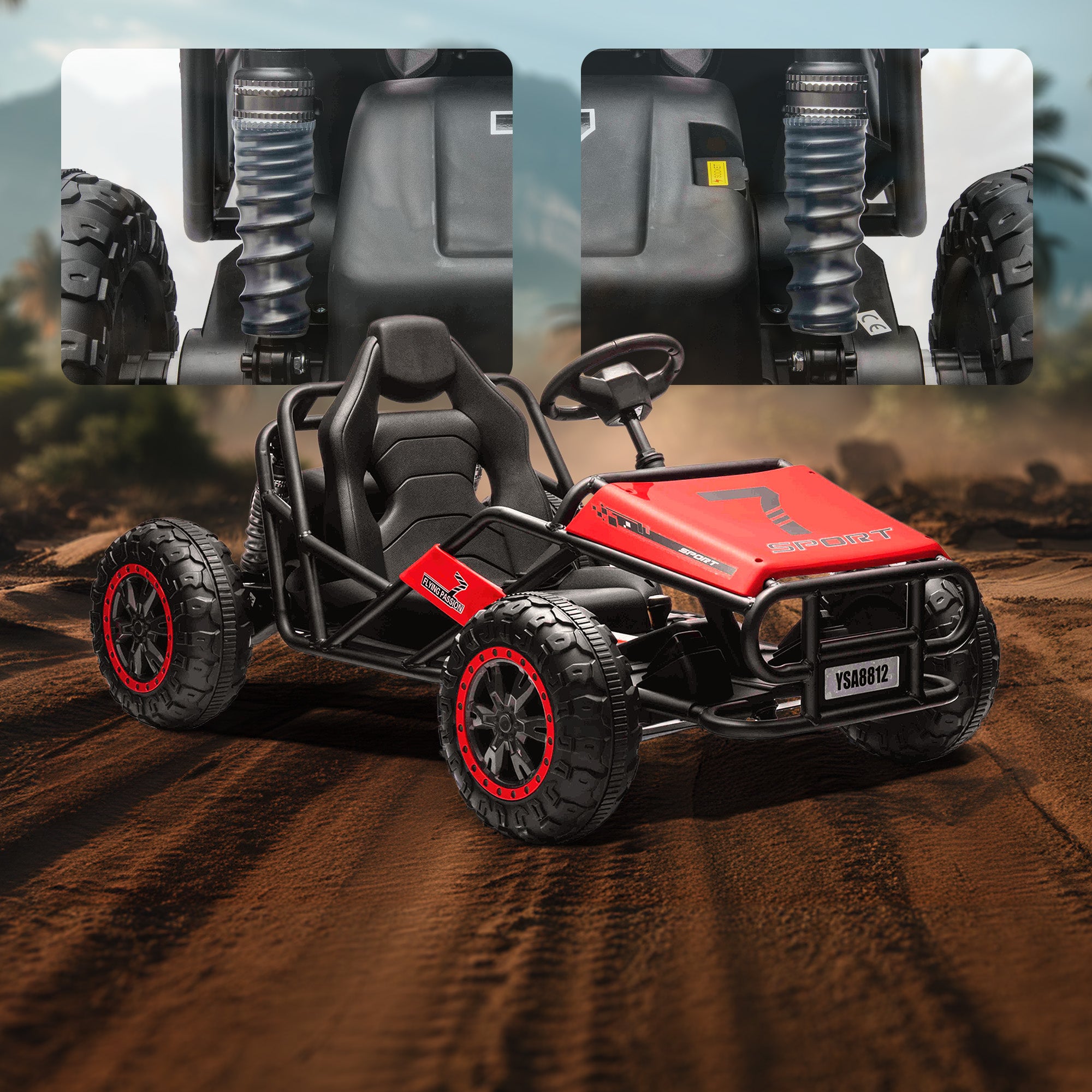 24 V TurboTrek Elektro-Renn-Gokart