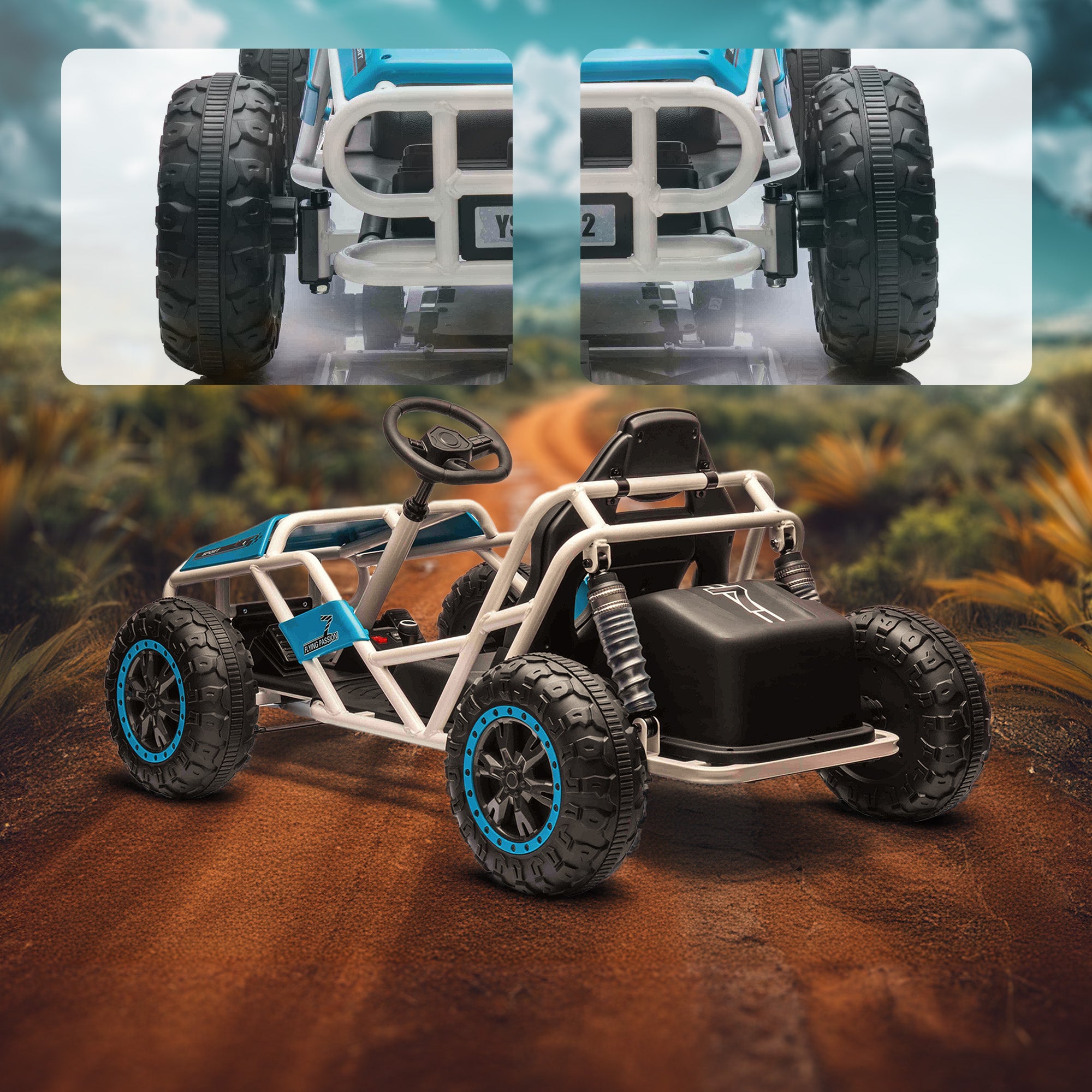 24 V TurboTrek Elektro-Renn-Gokart