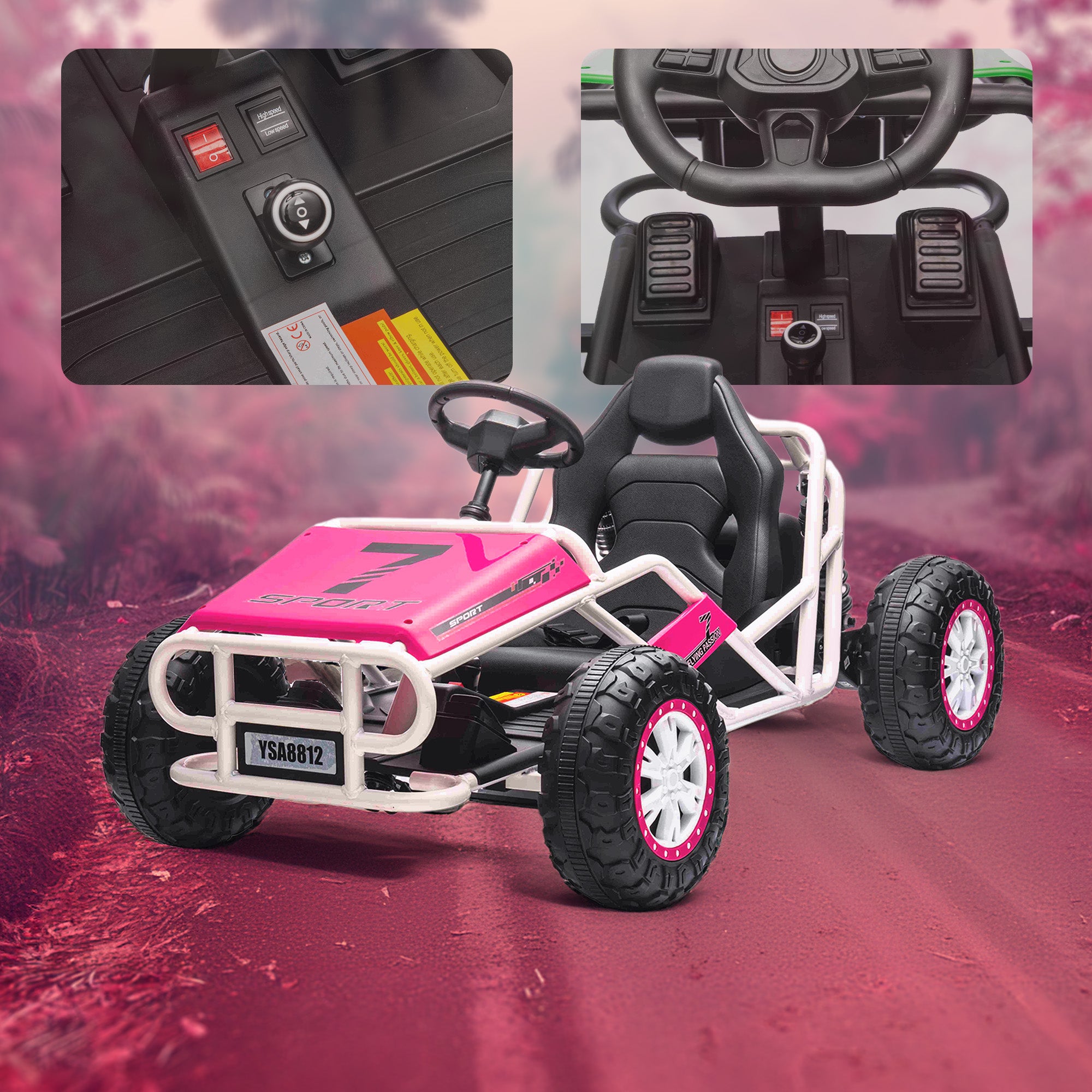 24 V TurboTrek Elektro-Renn-Gokart