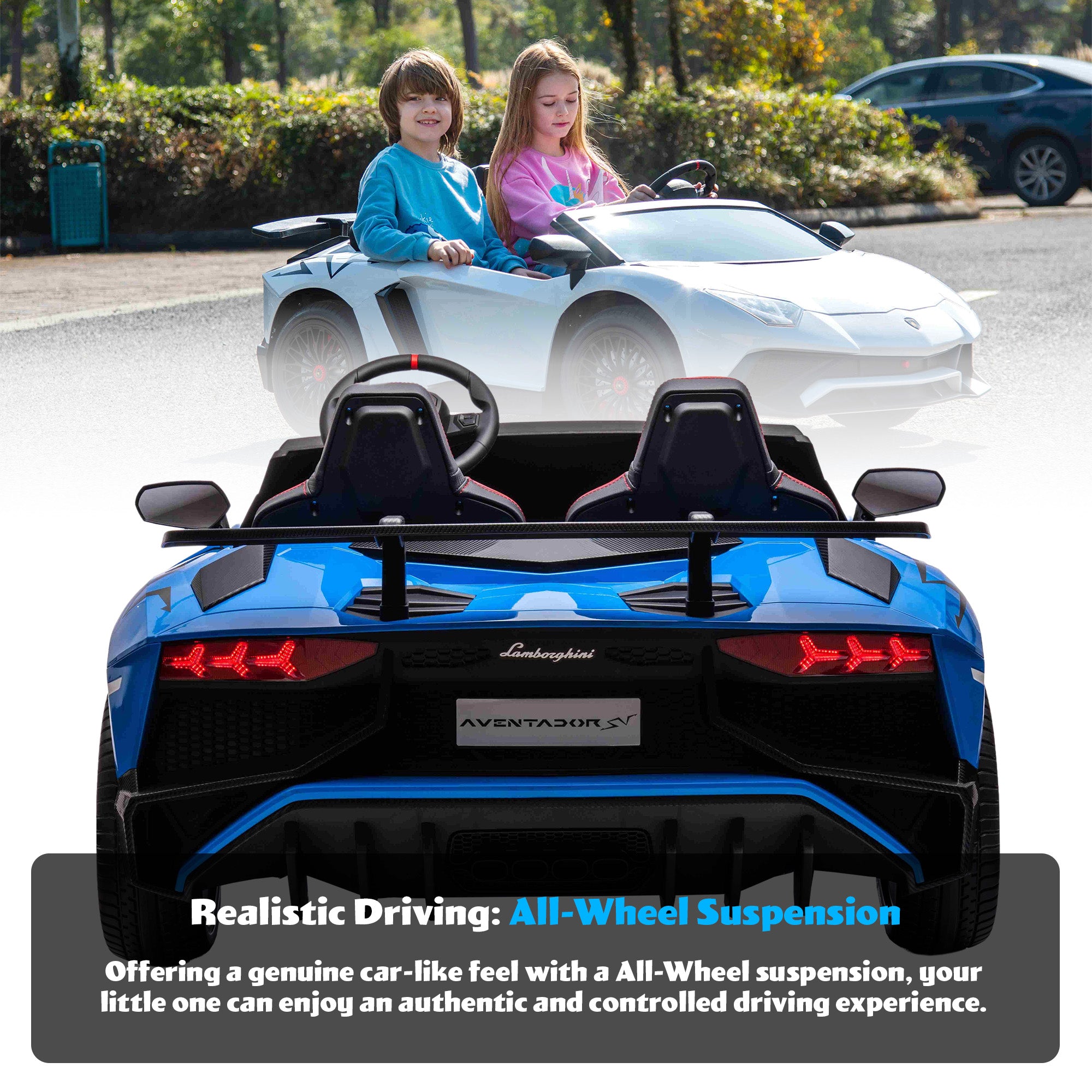 Lamborghini Aventador 2 Seater In 24V With Brushless Motors