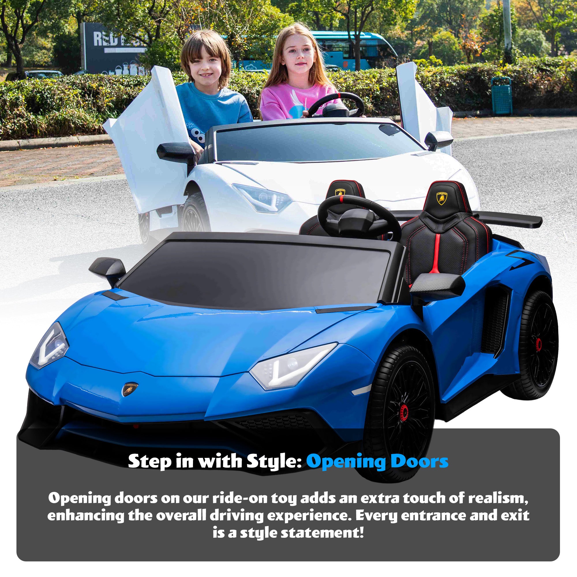 Lamborghini Aventador 2 Seater In 24V With Brushless Motors