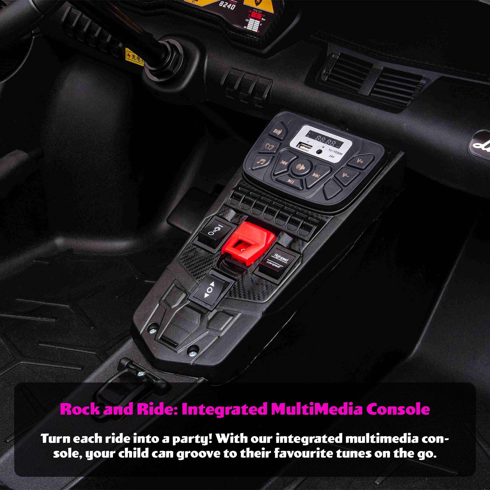Lamborghini Aventador 2 Seater In 24V With Brushless Motors